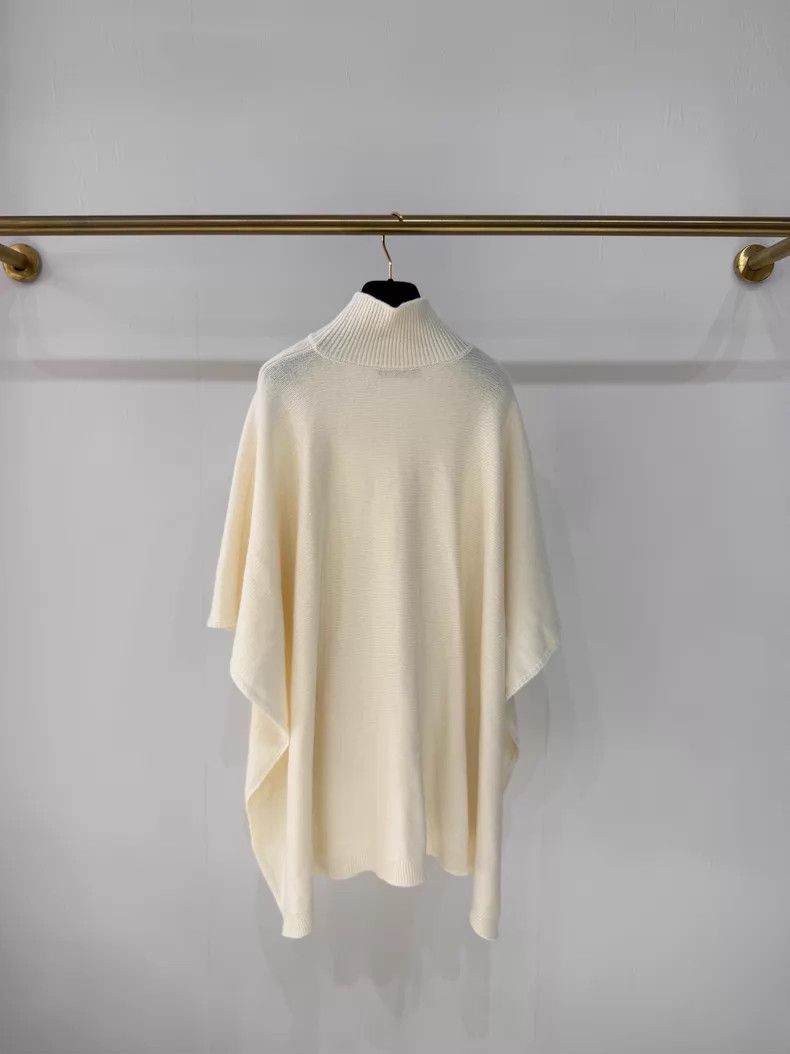 Valentino Valentino Ladies sheep wool turtleneck cloak knitted top Size M / US 6-8 / IT 42-44 - 5 Thumbnail
