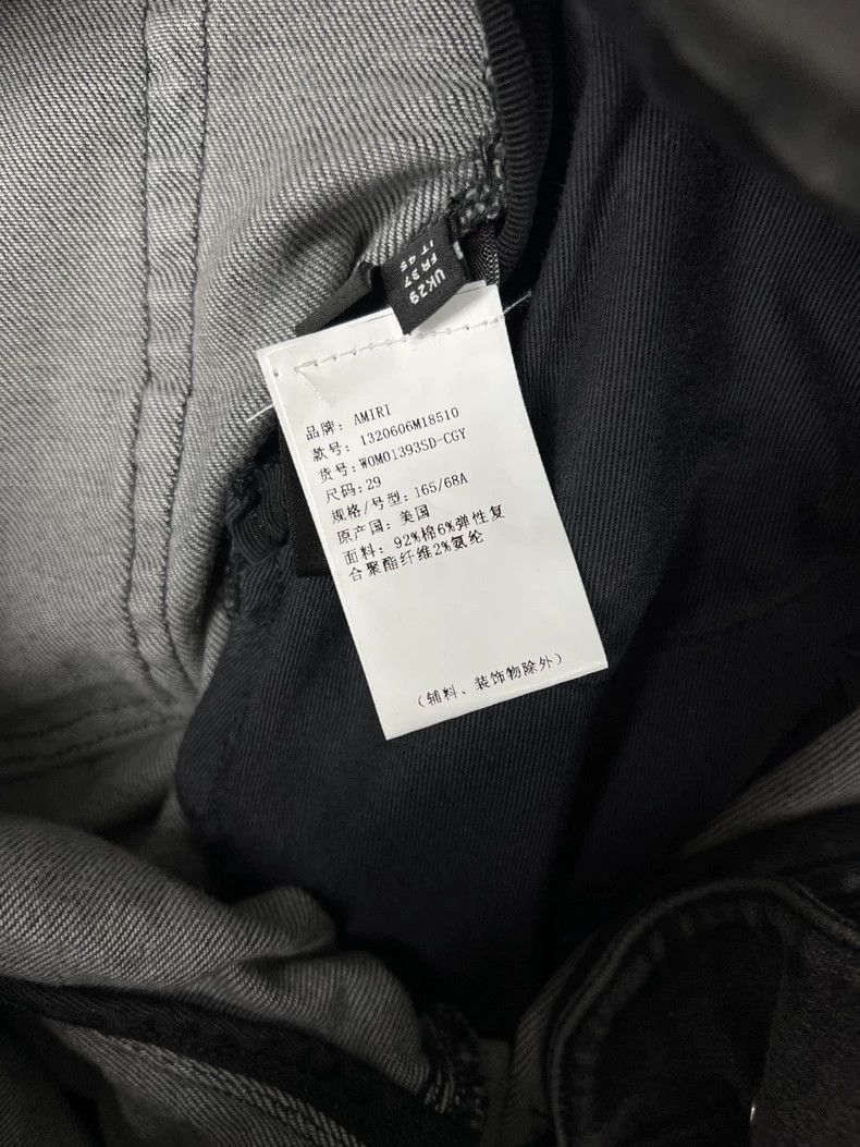 Amiri Amiri Black Gray Faded Denim Pants Size US 29 - 7 Thumbnail