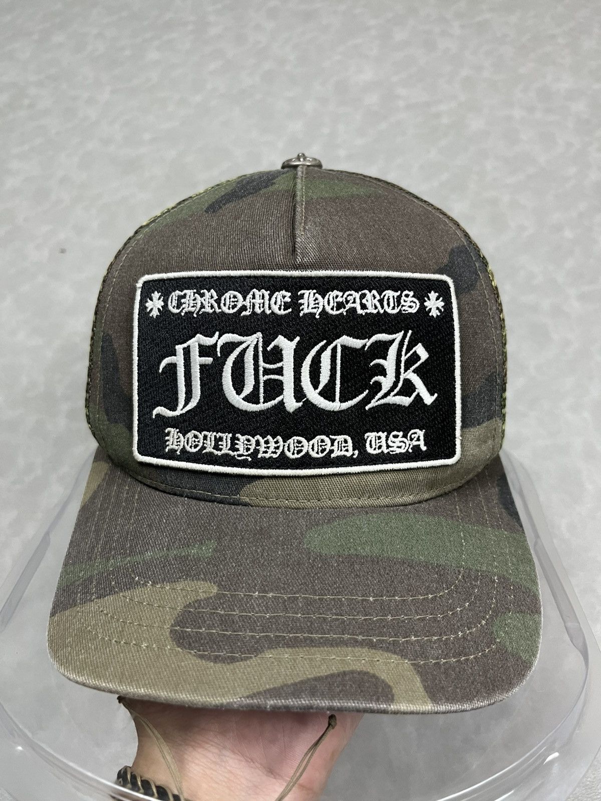 Chrome Hearts Chrome Hearts “FUCK” camo hat Size ONE SIZE - 6 Thumbnail