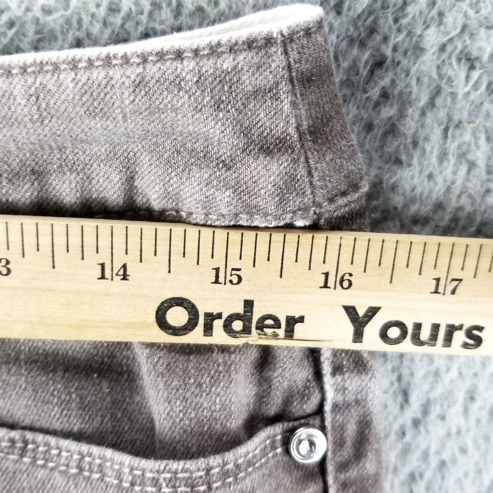 Vintage Chico's Platinum Denim Ultimate Fit Slim Leg Tan Jeans Womens Size 1 32x29 5-Pocket Embroidered Medium Wash Denim Casual Pants Size 25" / US 0 / IT 36 - 5 Thumbnail