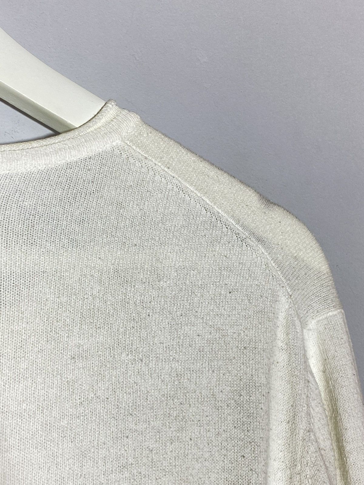 Stone Island Stone Island White Lightweaight Knit Sweater Size US L / EU 52-54 / 3 - 13 Thumbnail