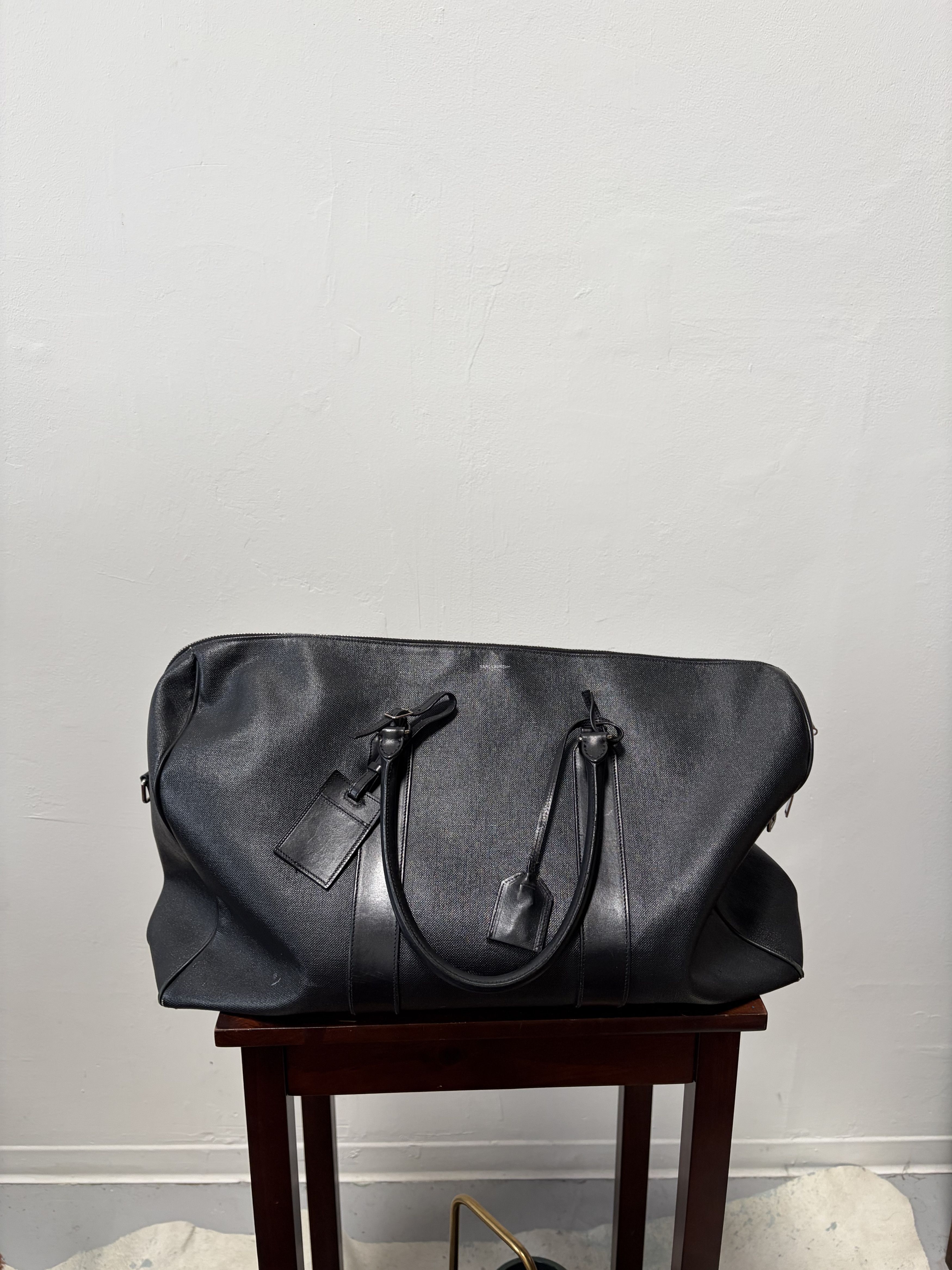 Saint Laurent Paris Leather Weekender bag suitcase Size ONE SIZE - 1 Thumbnail