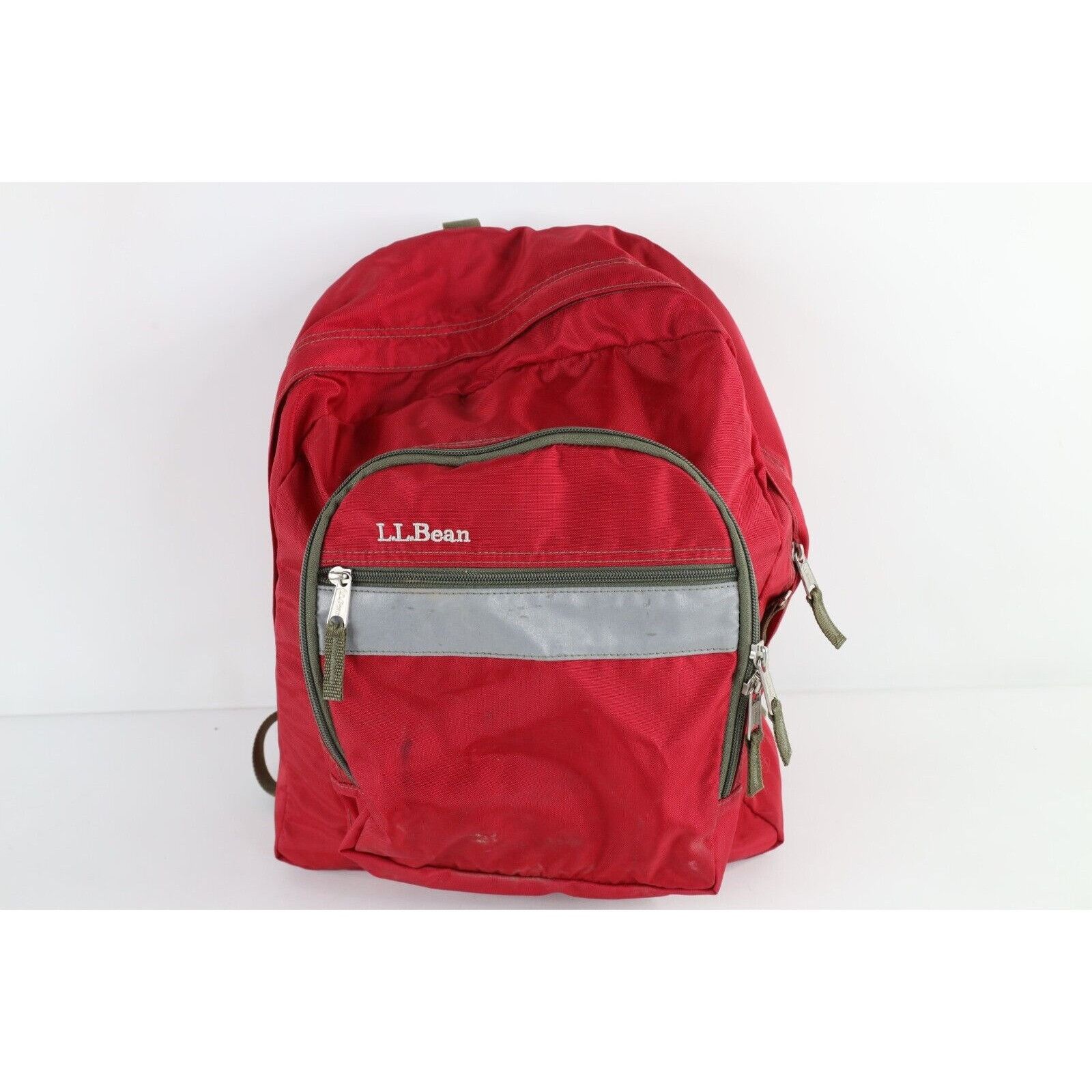 L.L. Bean × Vintage Vintage 90s Spell Out LL Bean Distressed Reflective Backpack Size ONE SIZE - 1 Thumbnail