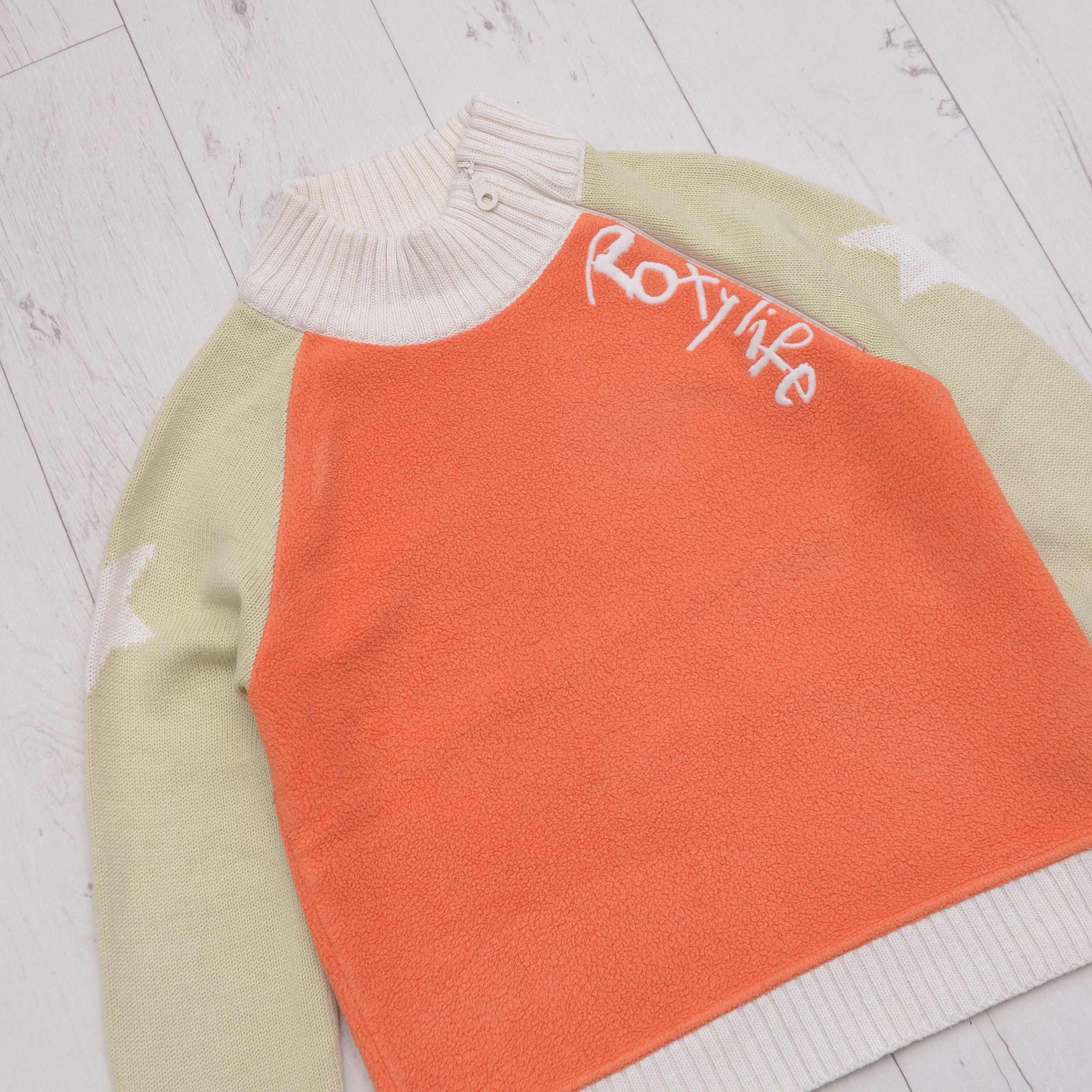 Billabong × Vintage Vintage Roxy Life X QuikSilver sz 2 S Archive Fleece zip Y2K Size S / US 4 / IT 40 - 2 Thumbnail