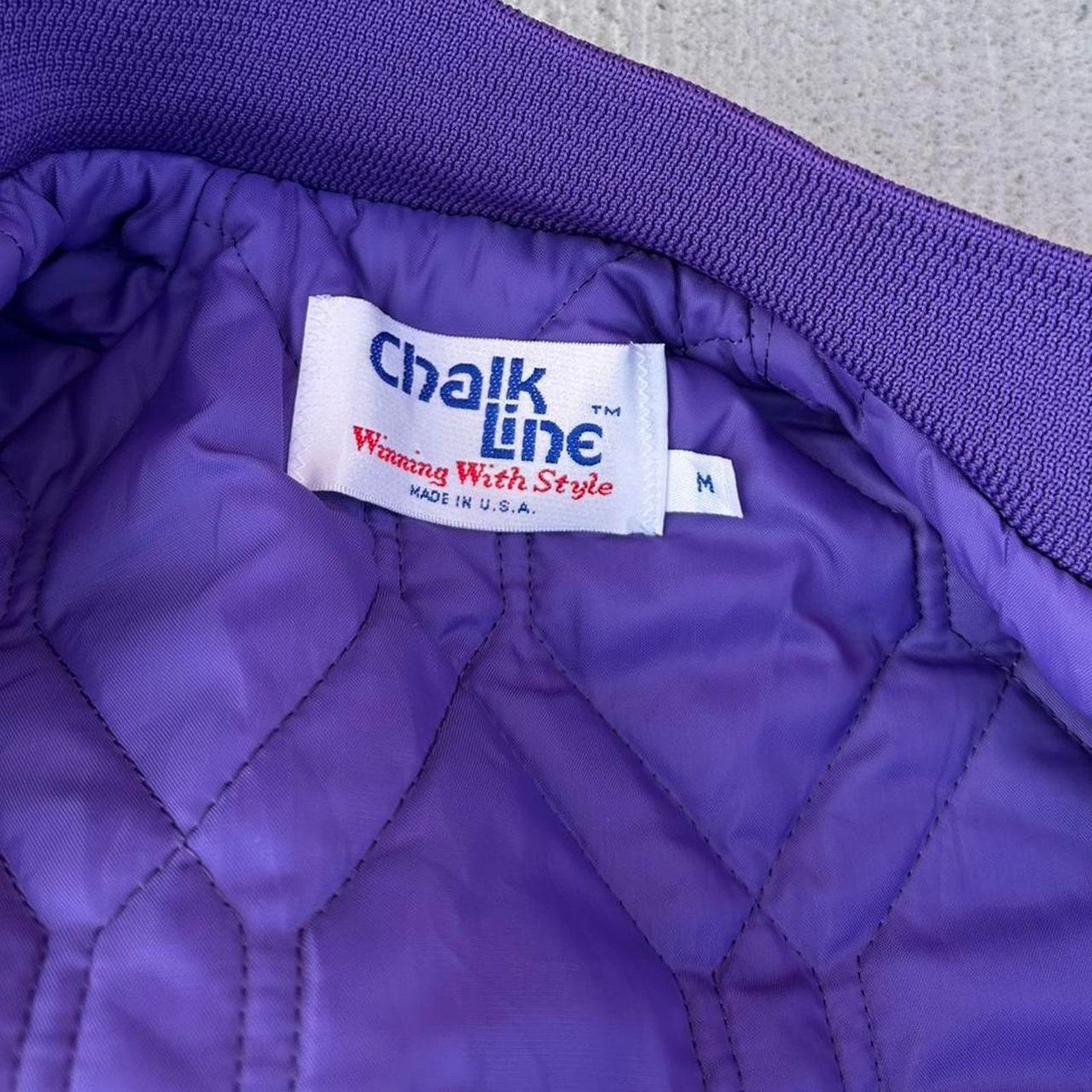 Chalk Line × Vintage Vintage Los Angeles Lakers Chalk Line Satin Jacket Size US M / EU 48-50 / 2 - 6 Thumbnail
