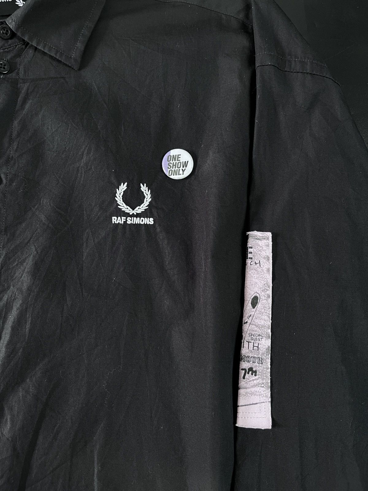 Fred Perry × Raf Simons SS22 Raf Simons x Fred Perry Blue In Black patch Size US L / EU 52-54 / 3 - 5 Thumbnail