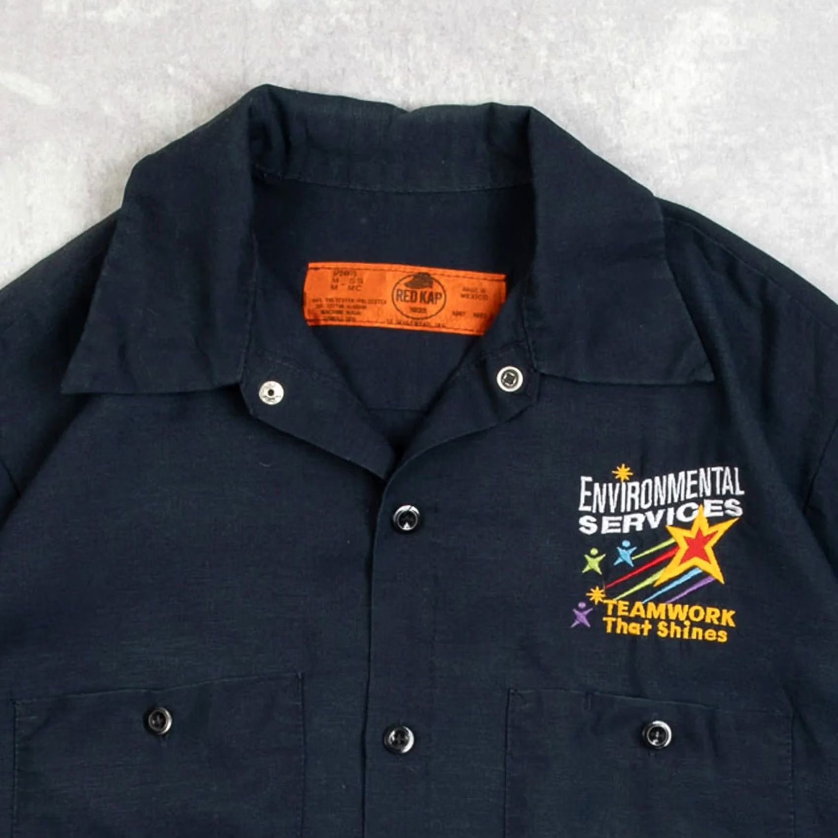 Red Kap VINTAGE Red Kap Environmental Services Workwear Shirt Medium Men's 1990s Size US M / EU 48-50 / 2 - 3 Thumbnail