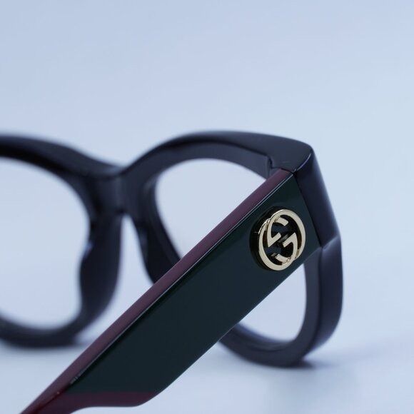 Gucci 🕶️ New Gucci GG1665S 001 Sunglasses - Shiny Black Red Frame Size ONE SIZE - 4 Thumbnail