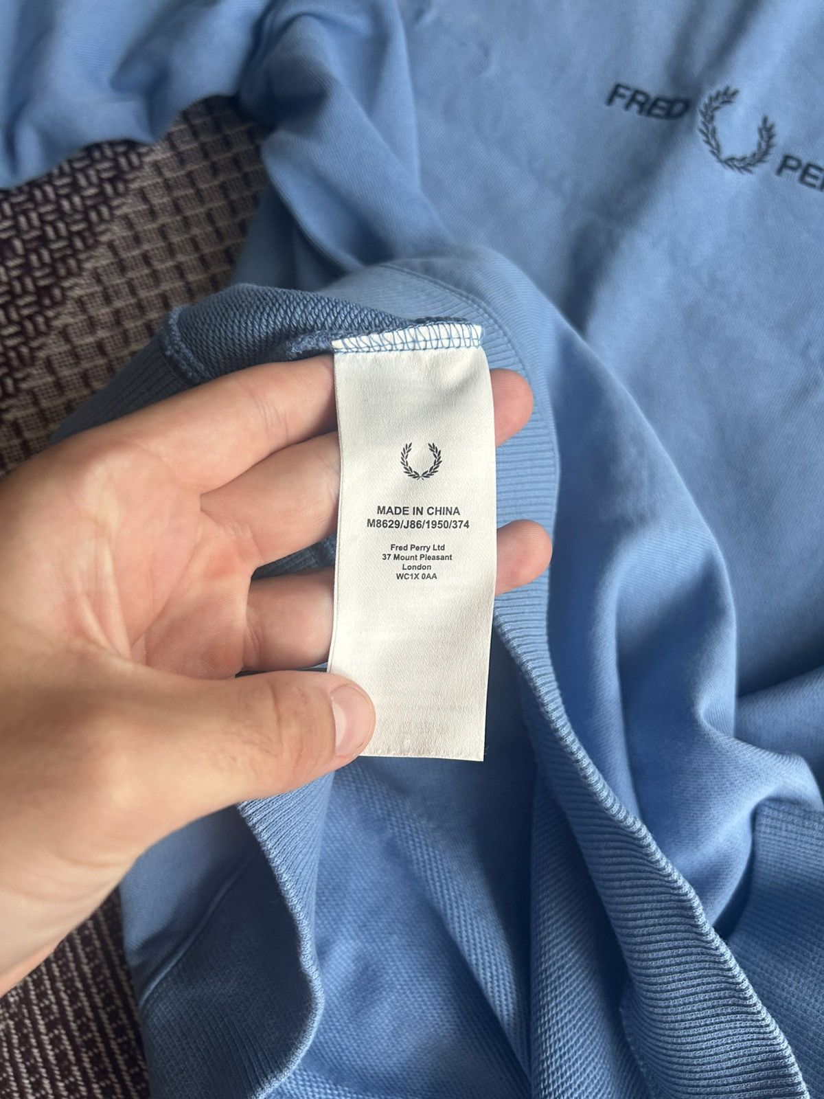 Fred Perry Fred Perry Big Logo Sweatshirt Blue Casual Size L Streetwear Size US L / EU 52-54 / 3 - 8 Thumbnail