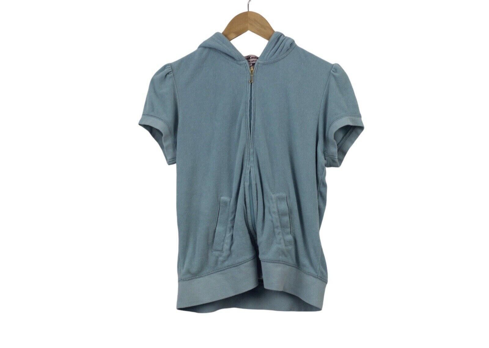 Juicy Couture Jeans Vintage Y2K Juicy Couture Velour Full Zip Hoodie Jacket XL Size L / US 10 / IT 46 - 1 Thumbnail