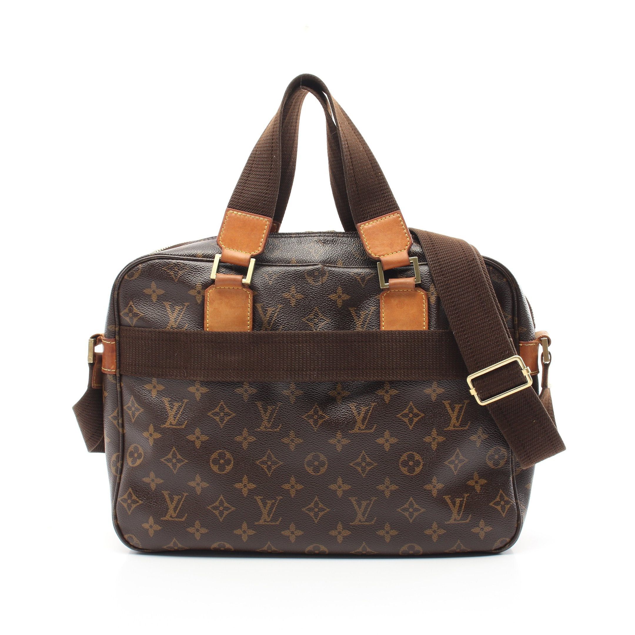 Louis Vuitton Sack Bosforo Monogram Handbag Leather Brown