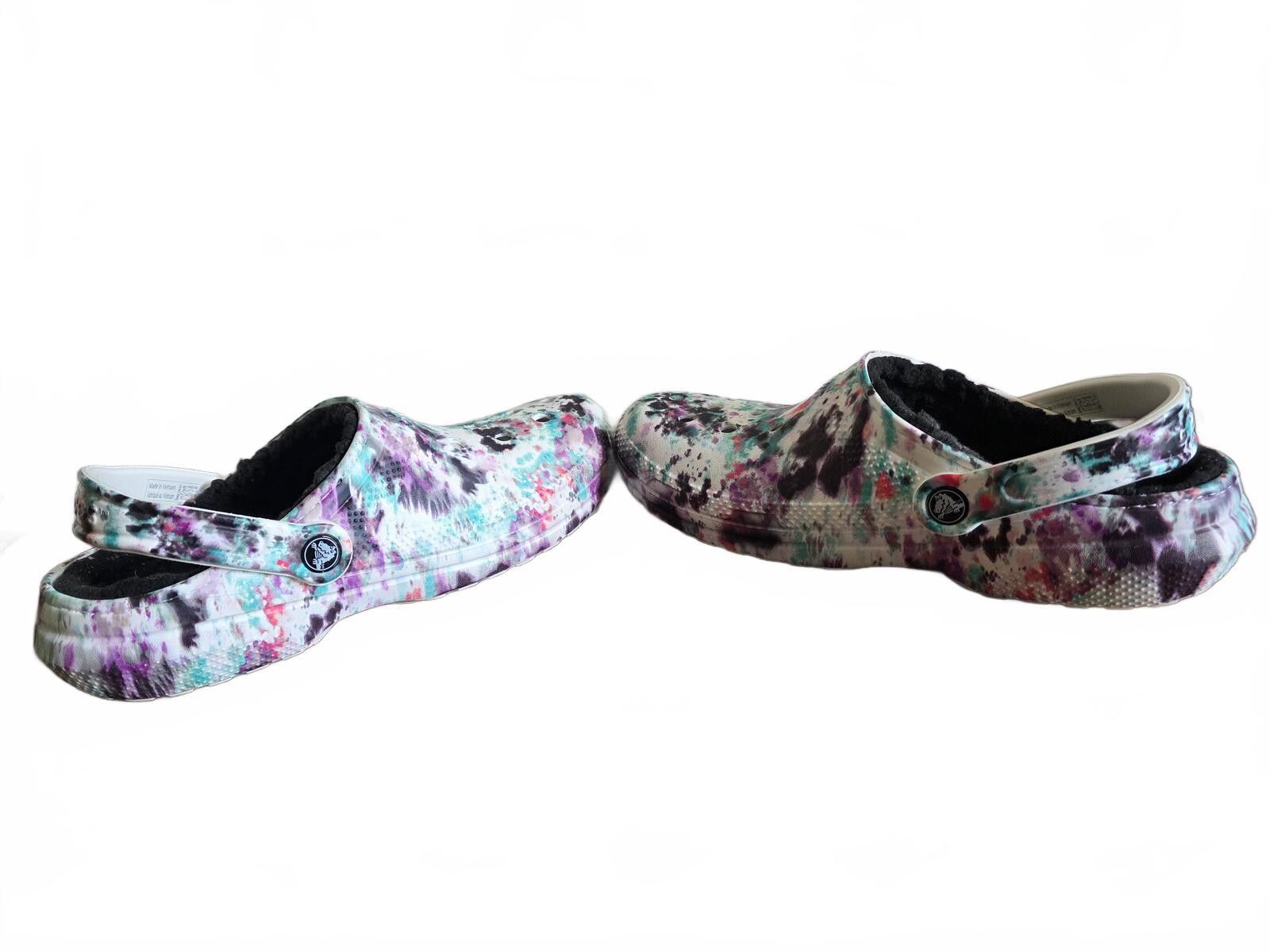 Crocs Crocs Classic TieDye Pattern Clogs Fleece Lining White M7 W9 Size US 9 / IT 39 - 8 Thumbnail