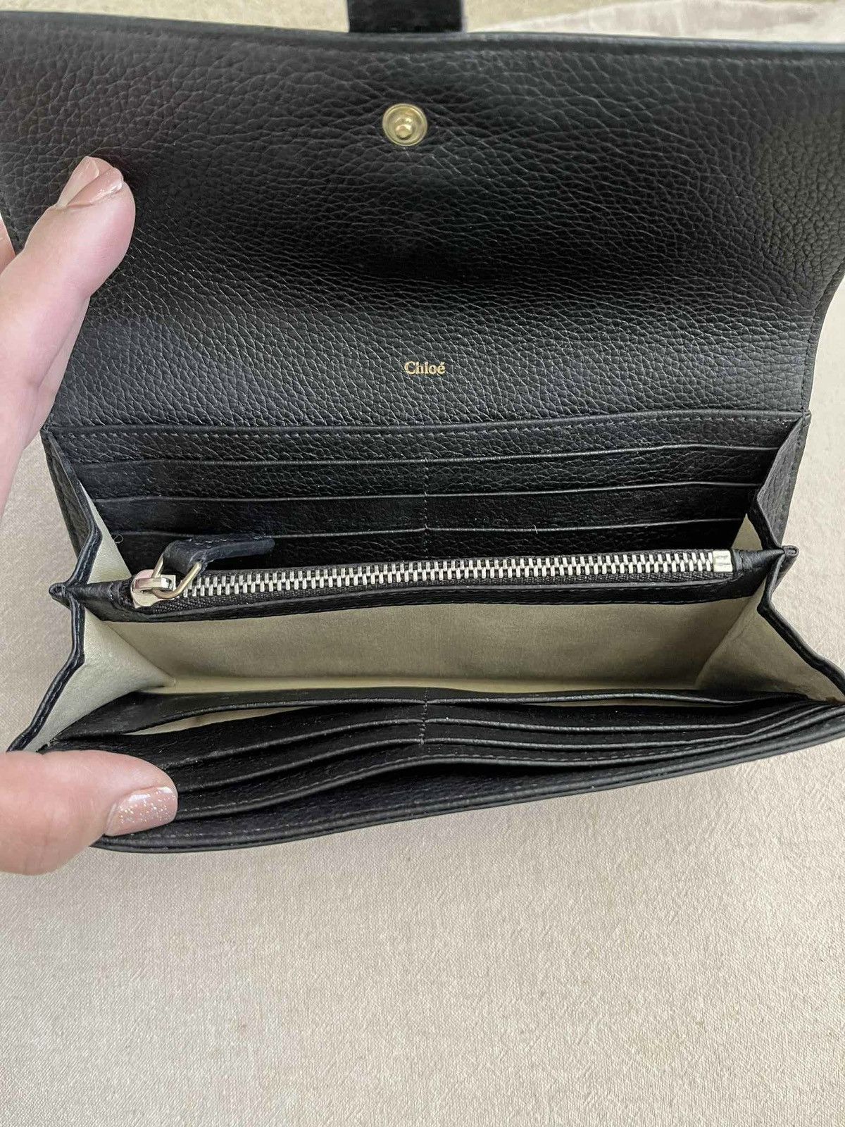 Chloe Chloe Paddington Leather Studded Lock Key Bifold Wallet Size ONE SIZE - 7 Thumbnail