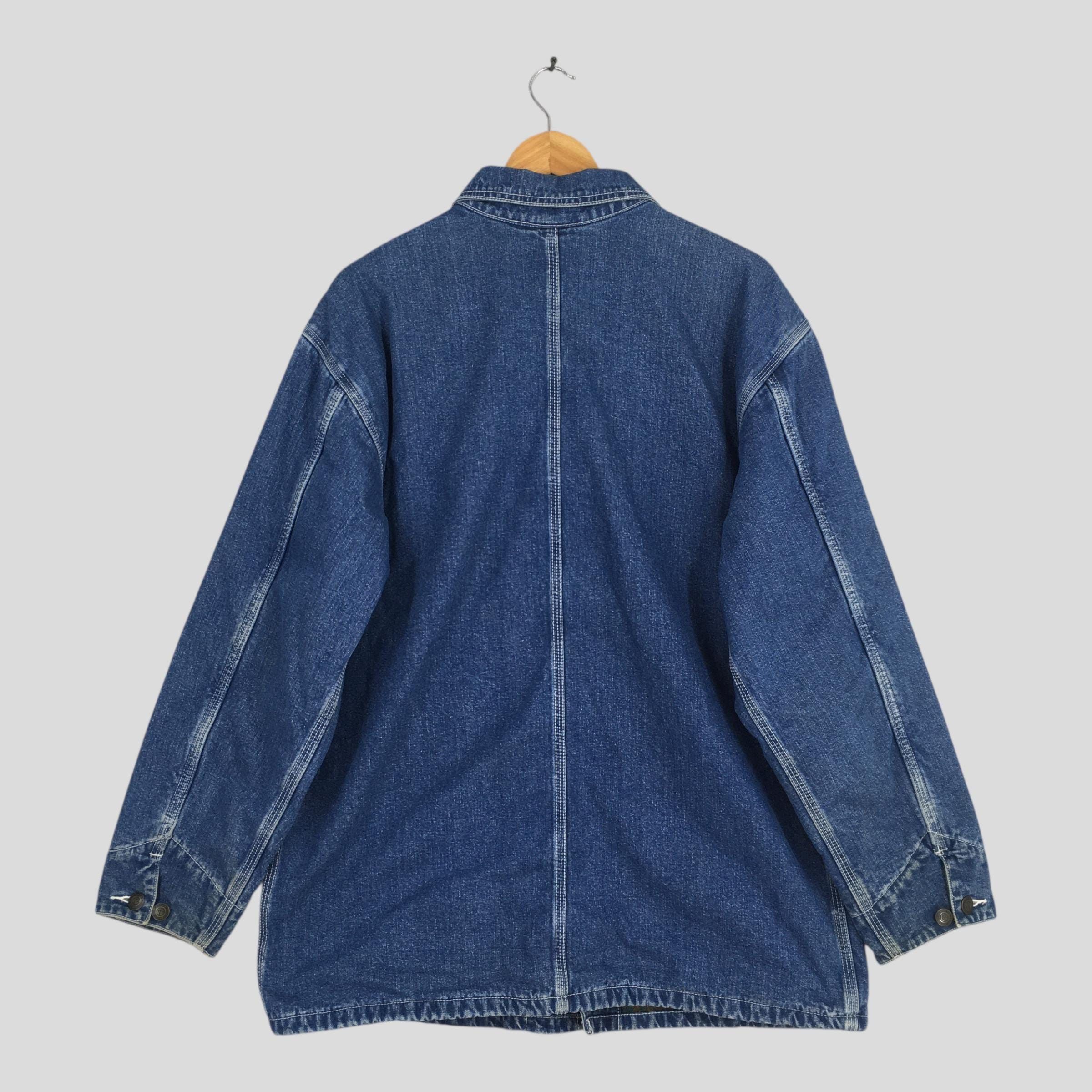 Vintage Vintage 1980's GL Heart Sanforized Denim Worker Jacket Large Size US L / EU 52-54 / 3 - 9 Thumbnail