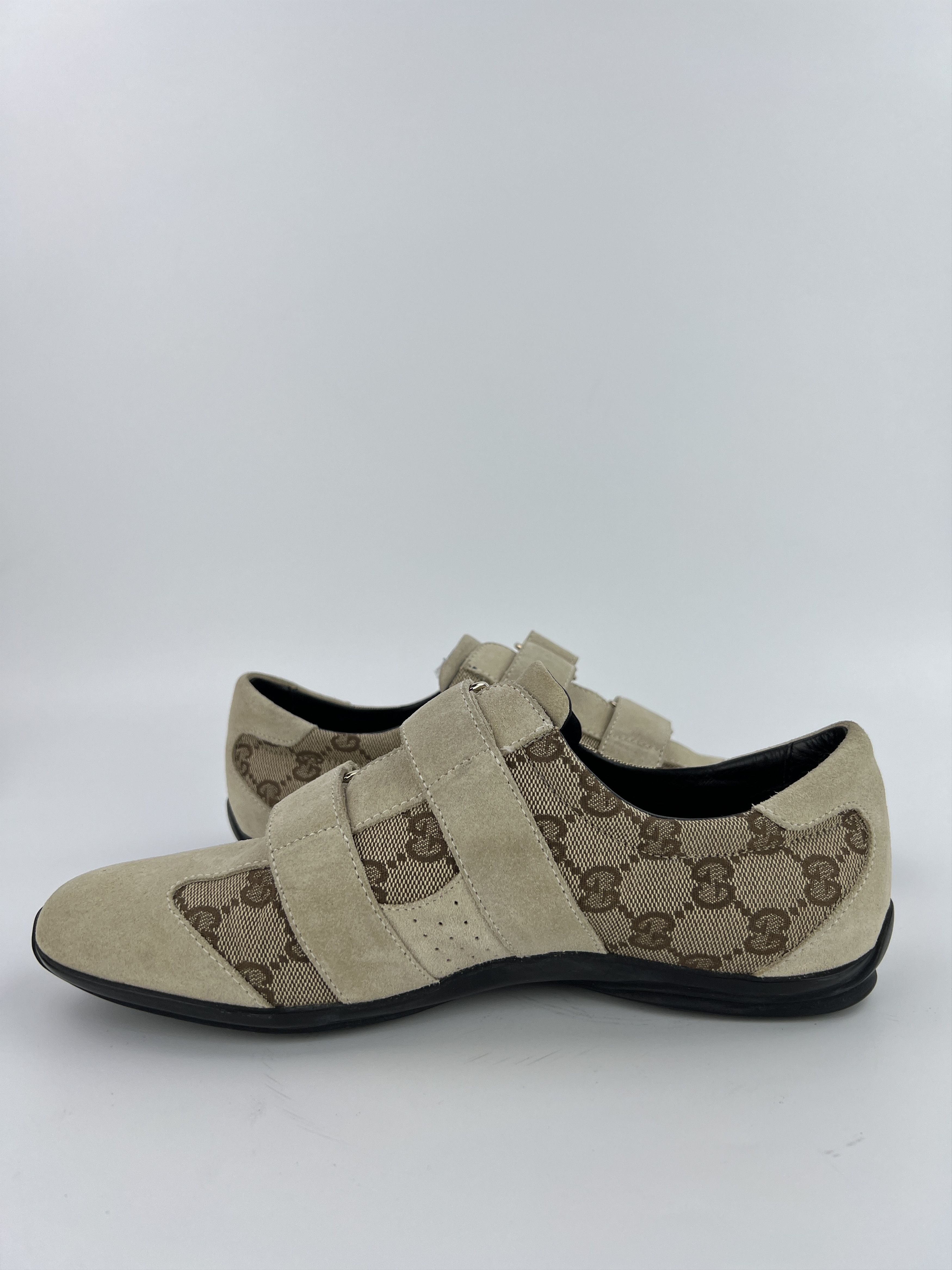 Gucci × Vintage Vintage Gucci GG Guccissima Suede Low Top Sneakers Size US 8.5 / IT 38.5 - 4 Thumbnail