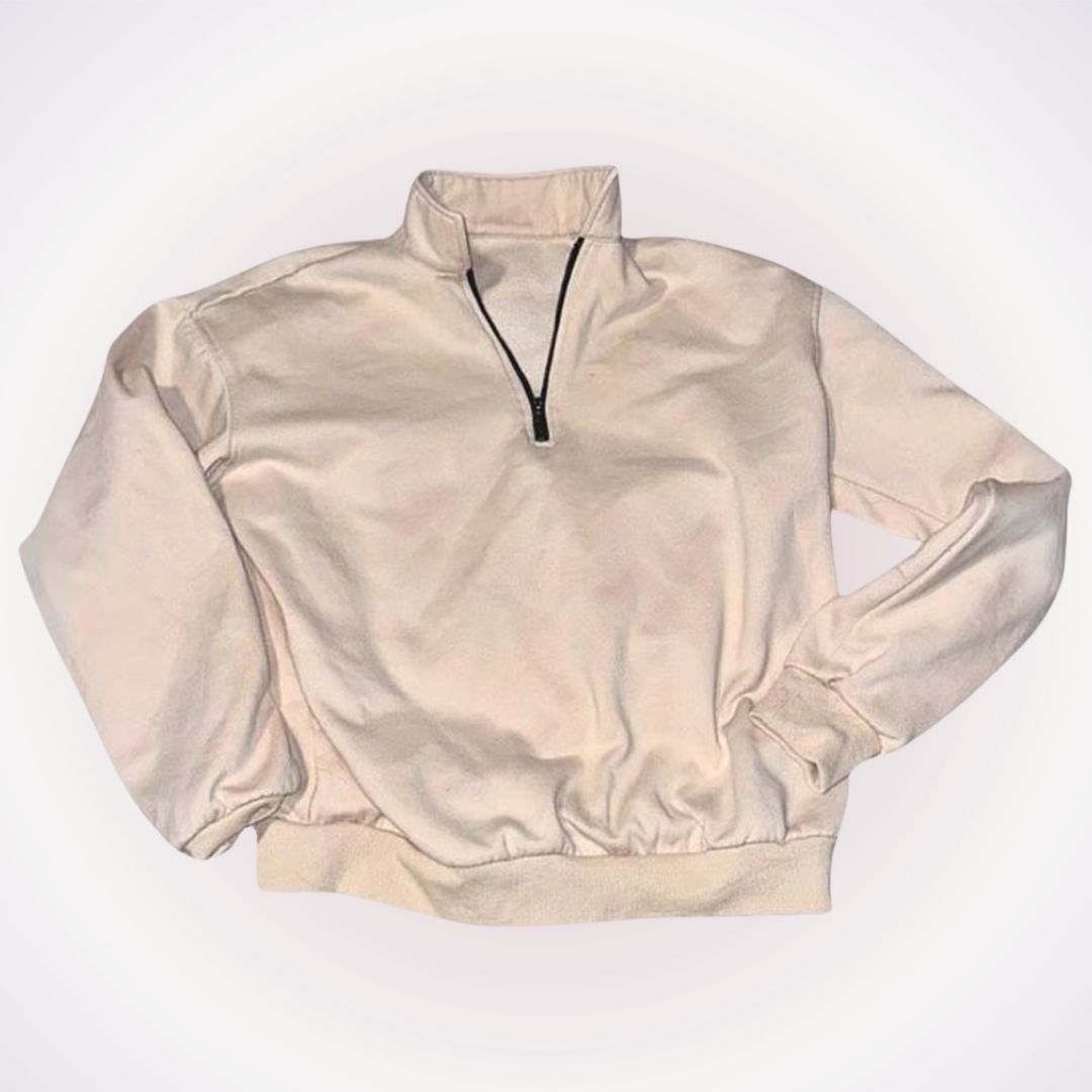 Other Oversized Neutral Half Zip Sweatshirt | Sz M Size M / US 6-8 / IT 42-44 - 1 Thumbnail