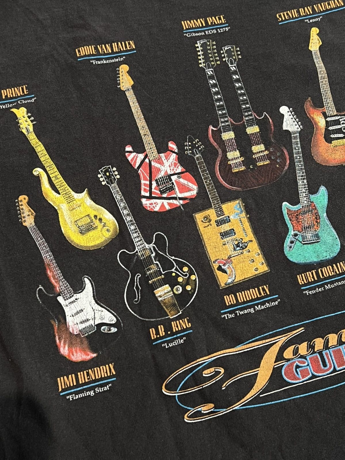 Vintage Vintage 1999 Faded Famous Guitars tee Size US XL / EU 56 / 4 - 7 Thumbnail