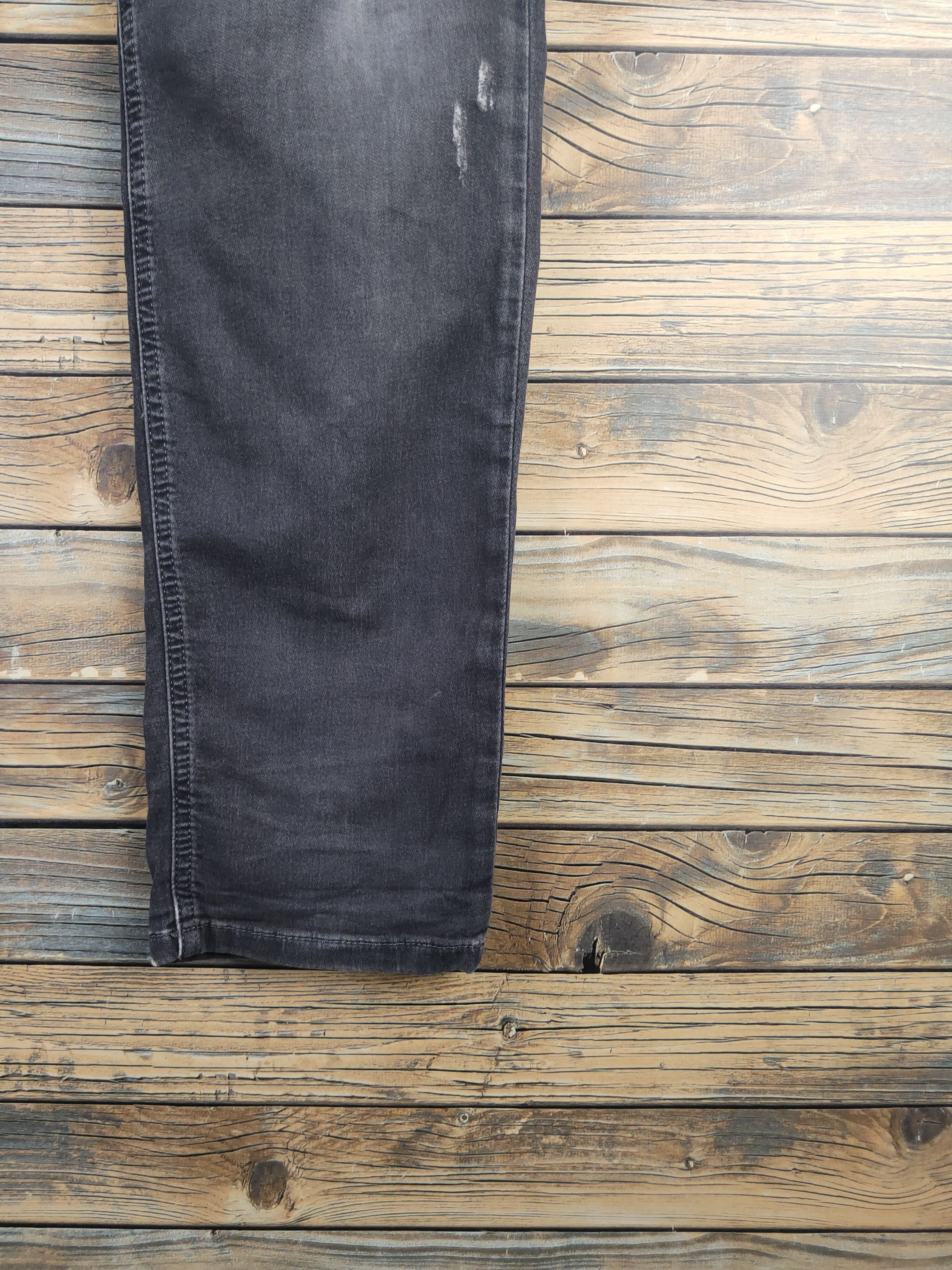 Diesel DL Diesel Black Ripped Soft Jeans sweatpants #46-237T Size US 33 - 7 Thumbnail