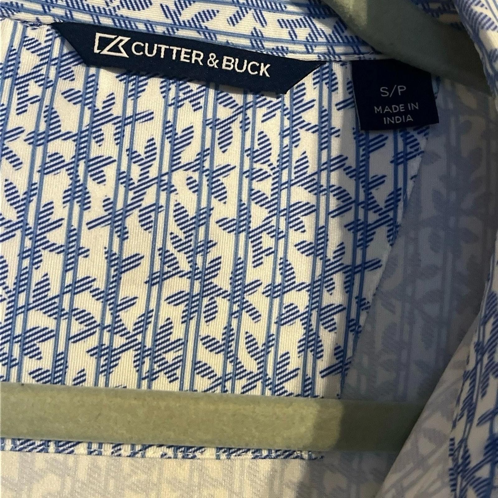 Cutter & Buck CUTTER & BUCK Men's Small Polo White Tour Moisture-Wicking Size US S / EU 44-46 / 1 - 4 Thumbnail