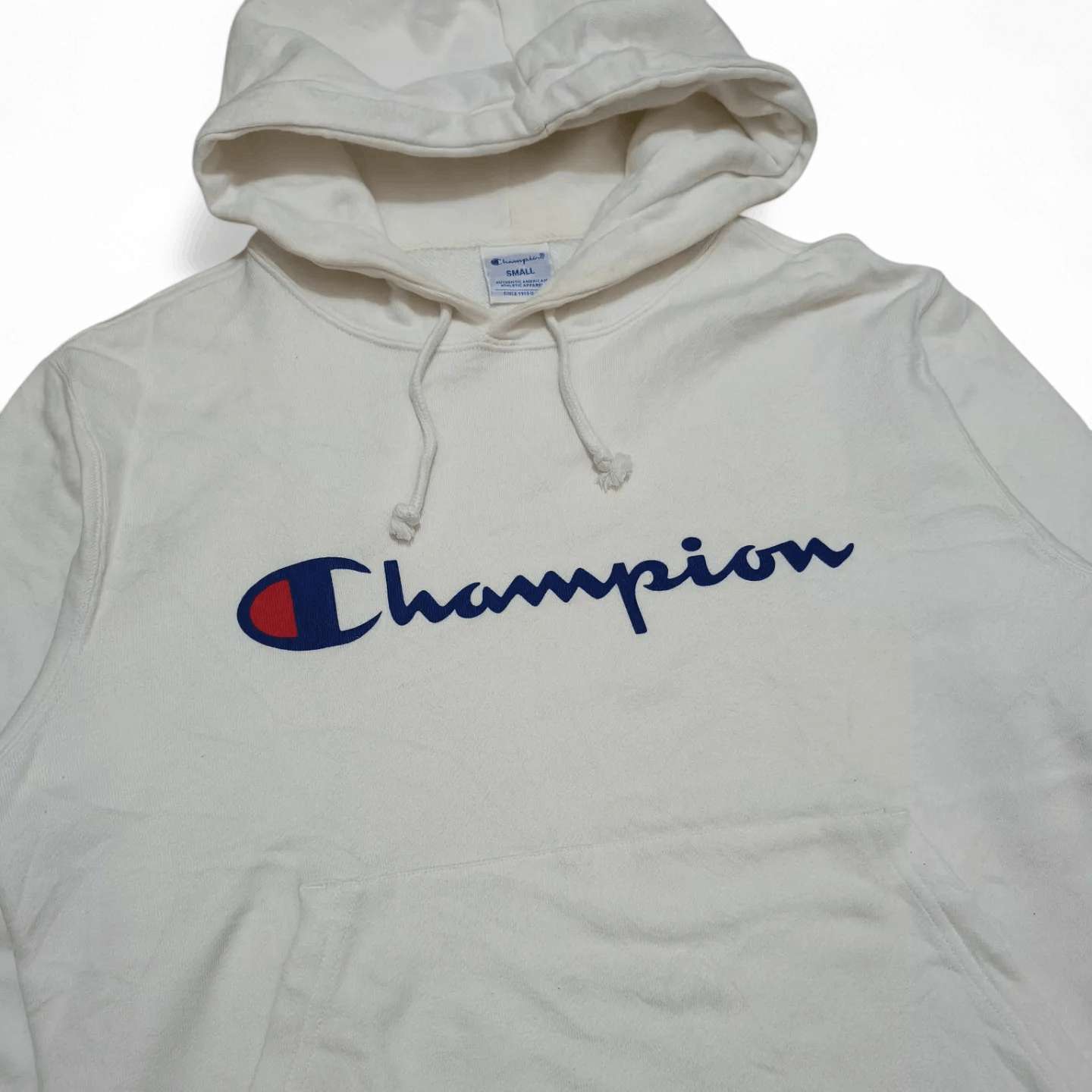 Champion Vintage 90s Y2K Champion White Hoodie Jacket Size US S / EU 44-46 / 1 - 2 Thumbnail