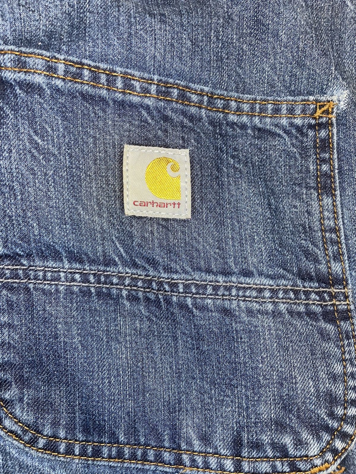 Vintage blue baggy Carhartt double knee carpenter pants