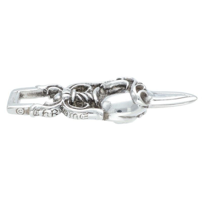 Chrome Hearts Chrome Hearts Dagger Heart Silver Necklace Size ONE SIZE - 4 Thumbnail