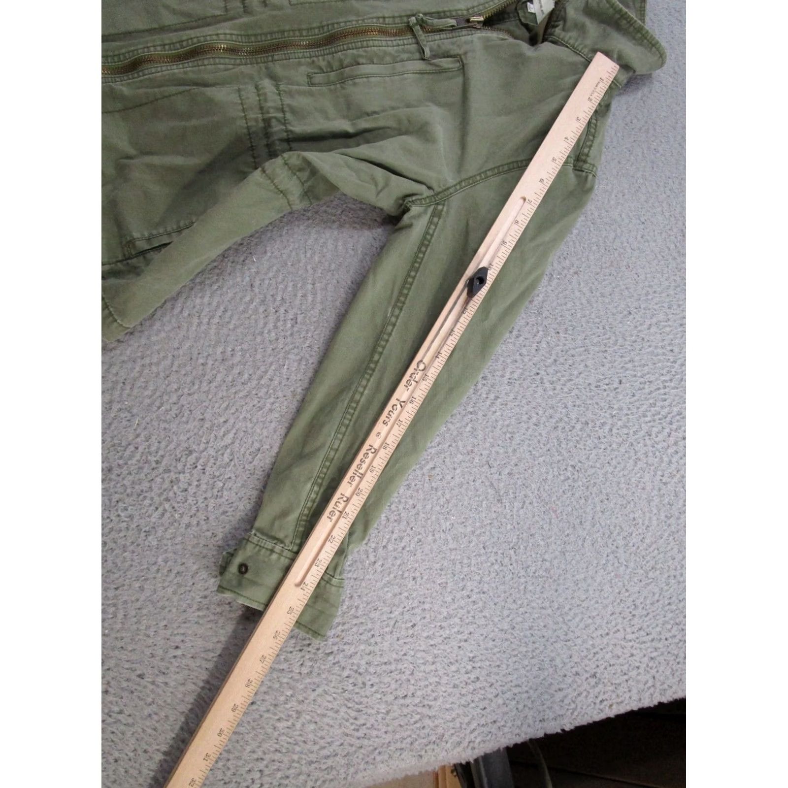 Madewell Madewell Military Style Utility Jacket Olive Green Full Zip Womens L Pockets Size L / US 10 / IT 46 - 7 Thumbnail