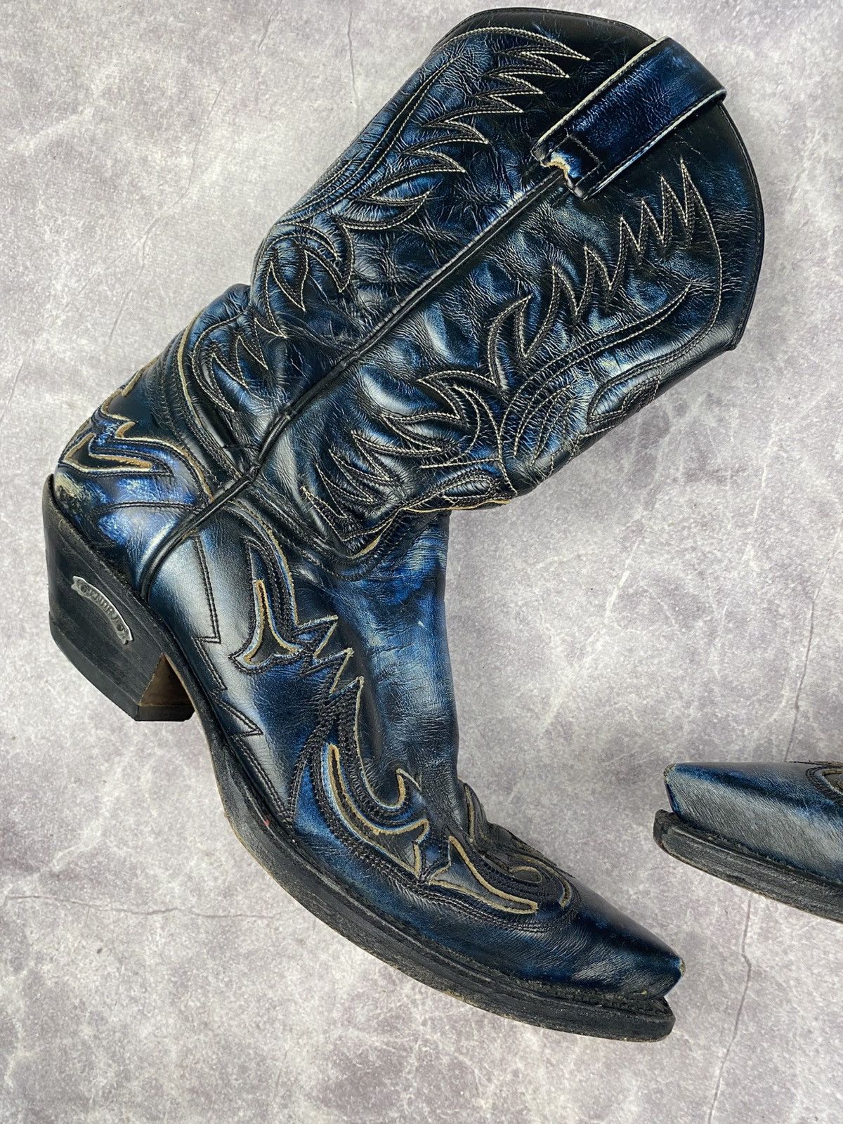 Sendra Sendra Vintage Western Boots Rare Blue Colour Size: 42 Size US 8.5 / EU 41-42 - 3 Thumbnail
