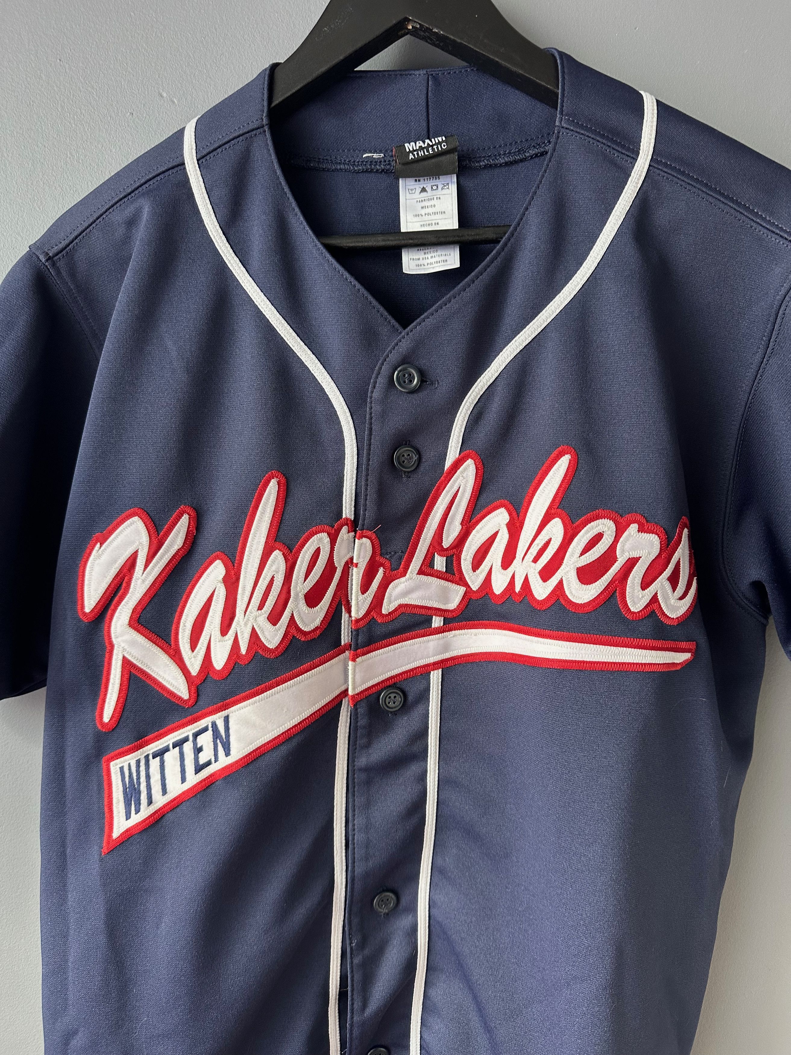 Vintage Maxim Athletic Kaker Lakers Witten baseball jersey Size US L / EU 52-54 / 3 - 2 Thumbnail
