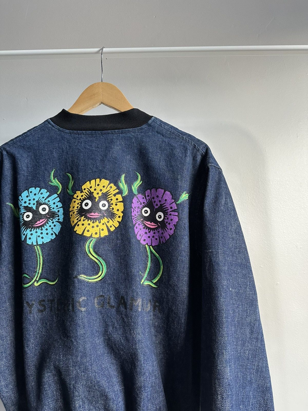 Hysteric Glamour Hysteric Glamour Flower Graphic Denim Bomber Jacket Size US M / EU 48-50 / 2 - 3 Thumbnail