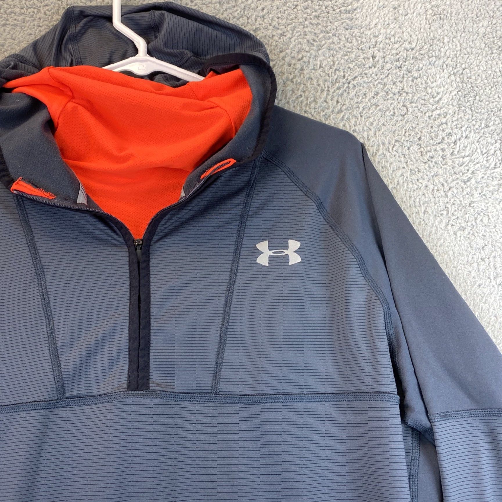 Under Armour Under Armour Hoodie Men Gray 1/4 Zip Sweatshirt Size M Size US M / EU 48-50 / 2 - 2 Thumbnail