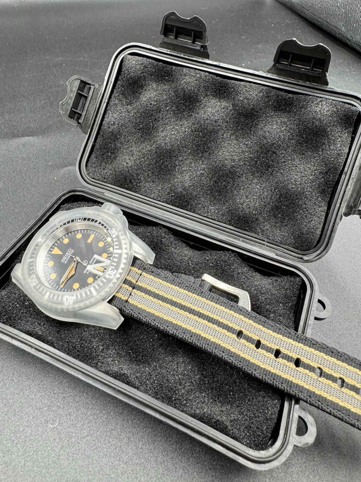 Seiko Brand New Black Seiko MODified Automatic Sub Men’s Watch 40m Size ONE SIZE - 3 Thumbnail