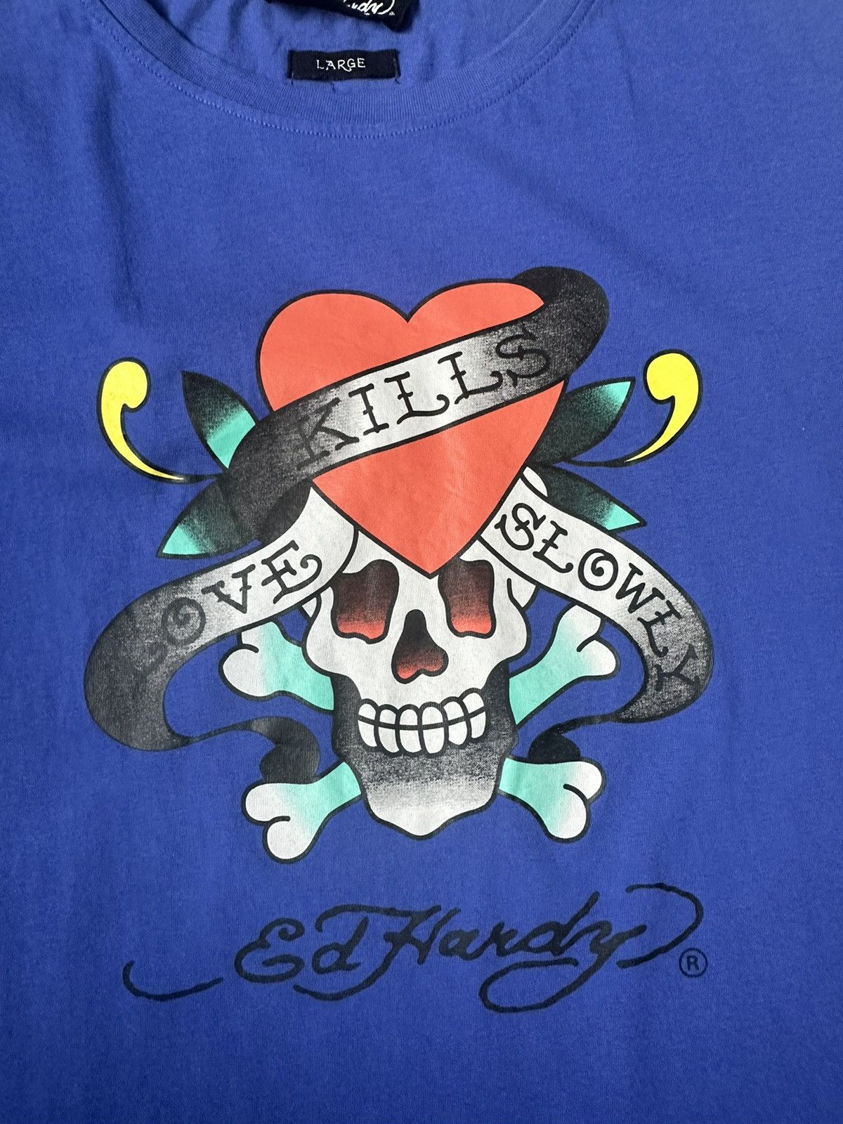 Ed Hardy × Japanese Brand Men’s T-Shirt Ed Hardy Y2K Big Logo Size US M / EU 48-50 / 2 - 9 Thumbnail