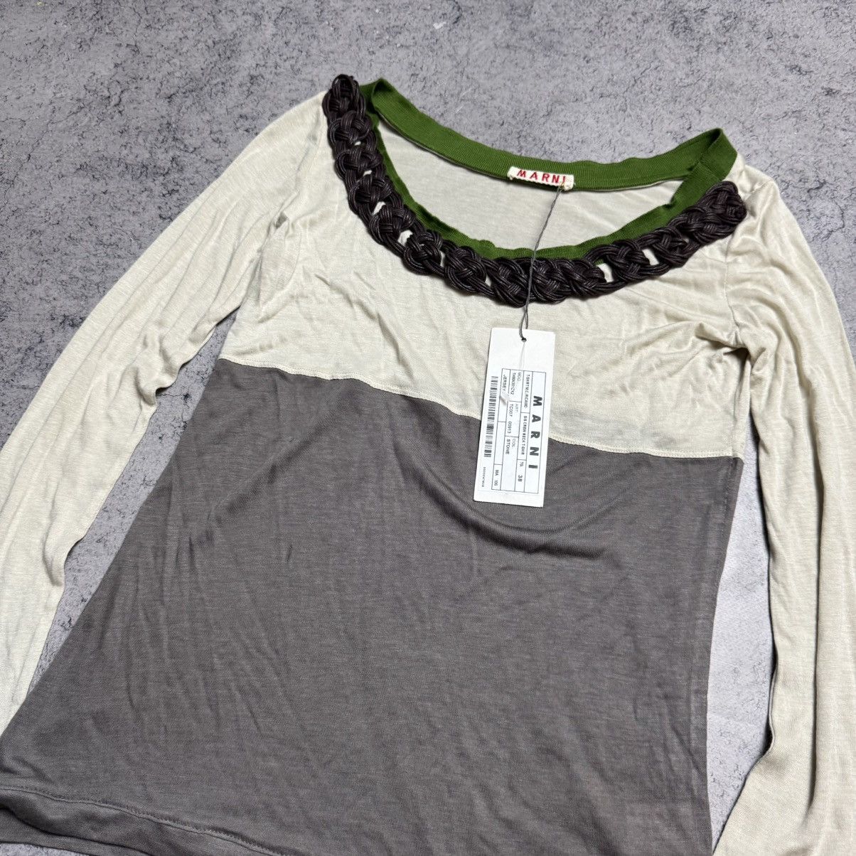 Marni NEW Marni Long Sleeve T Shirt Size XS / US 0-2 / IT 36-38 - 2 Thumbnail