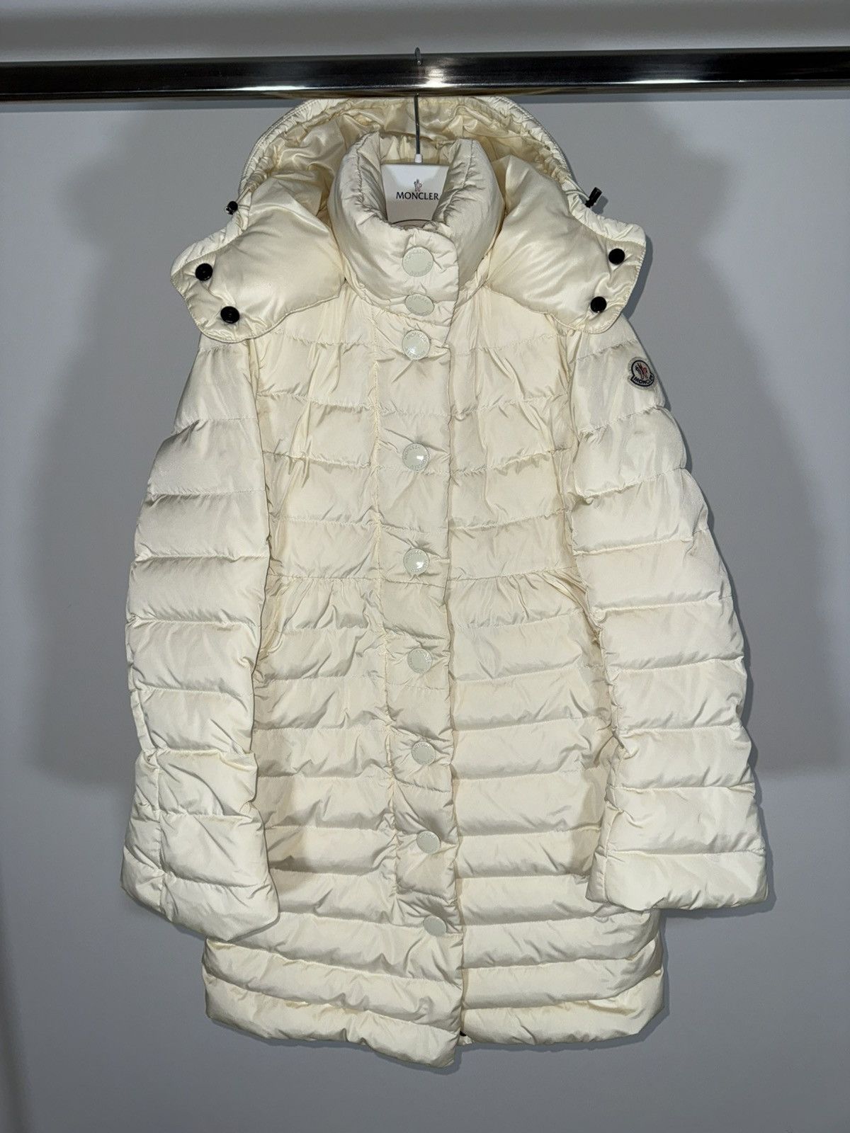 Moncler Moncler Women’s Jacket Jura Size 2 (S/M) Cream White Size S / US 4 / IT 40 - 1 Thumbnail