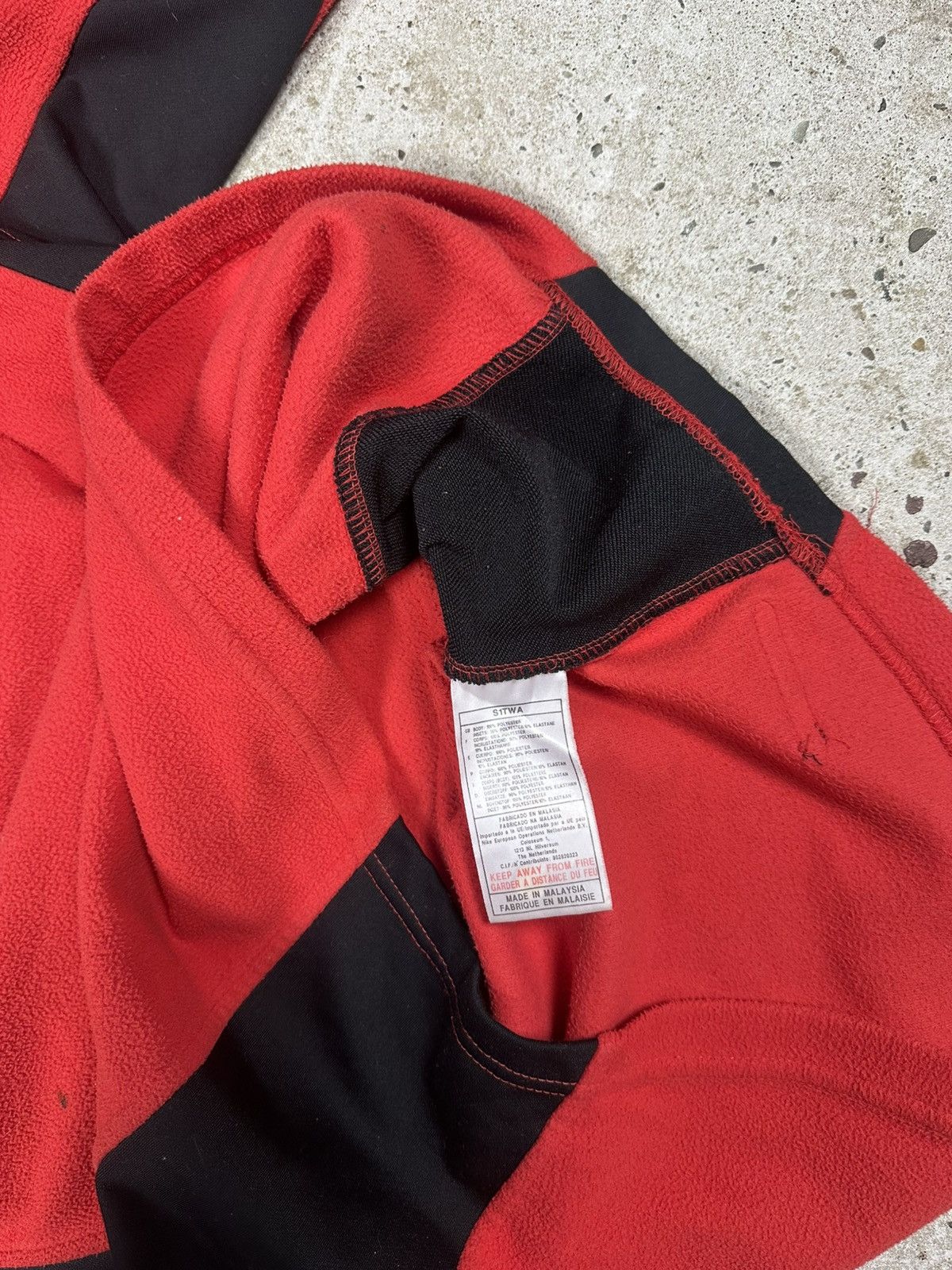 Nike × Vintage Vintage Y2K Nike Fleece Sherpa Swoosh Half Zip Sweatshirt Size US S / EU 44-46 / 1 - 9 Thumbnail