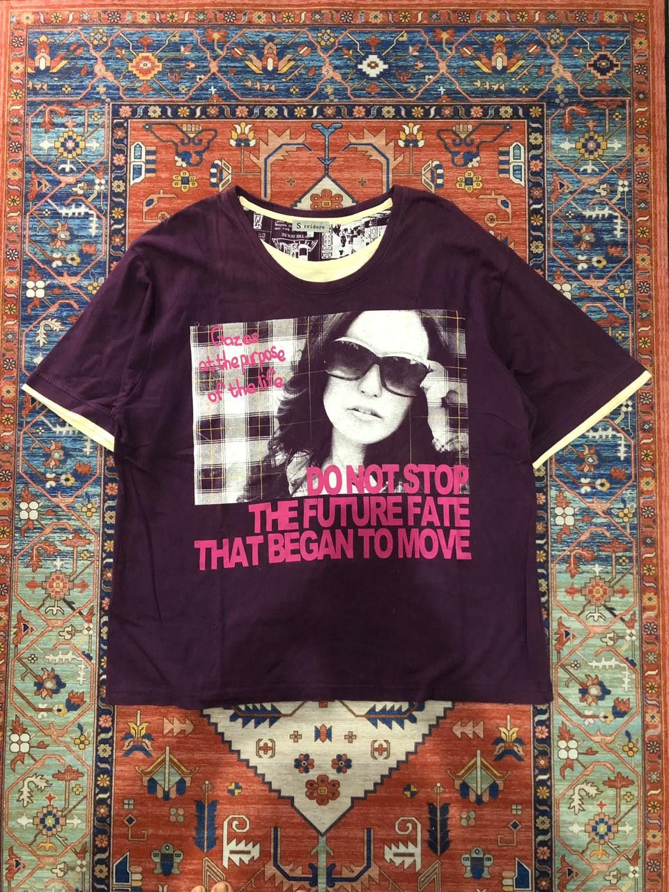 Japanese Brand Sorridere Future Fate Graphic Tee Hysteric Style Y2K Size XXL / US 16-18 / IT 52-54 - 1 Thumbnail
