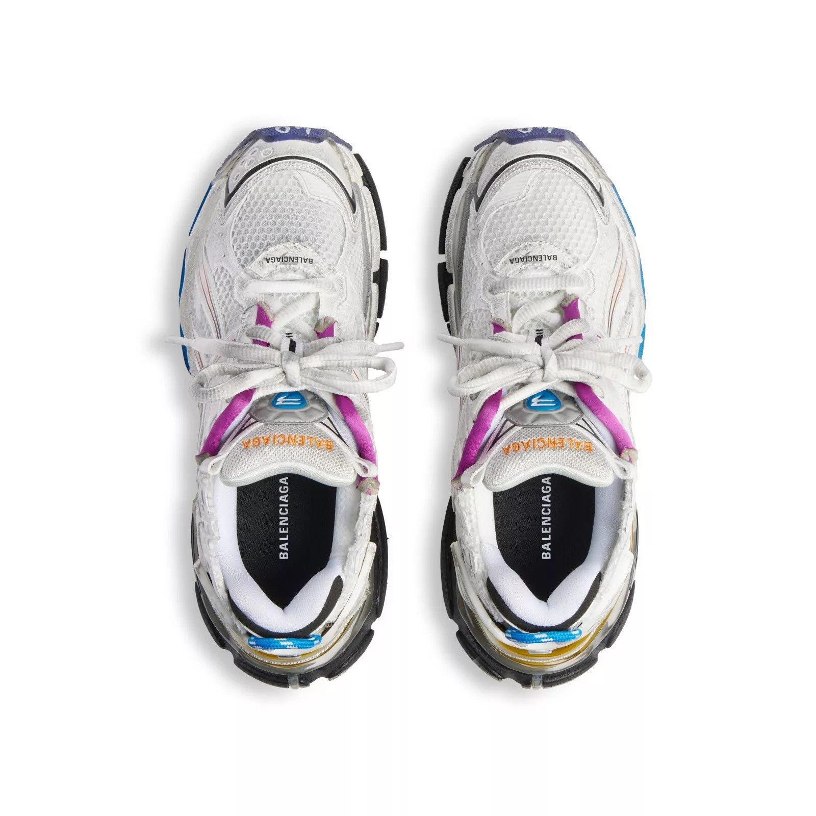 Balenciaga BALENCIAGA Runner Gradient Men's White Multi Sneakers Size US 6 / EU 39 - 4 Thumbnail
