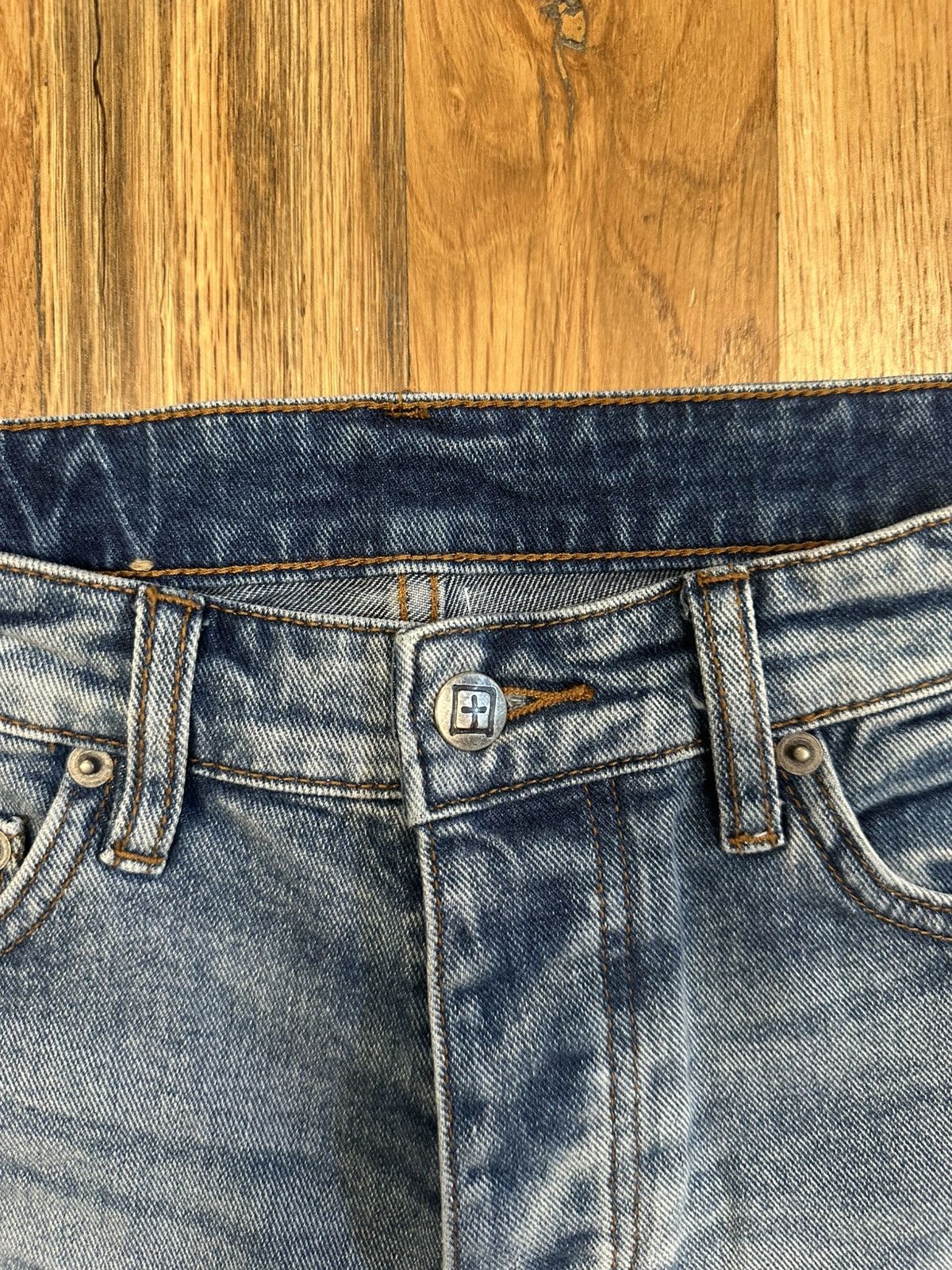 Ksubi Ksubi Knee Rip Plain Blue Denim Jeans Size 30 Size US 30 / EU 46 - 3 Thumbnail