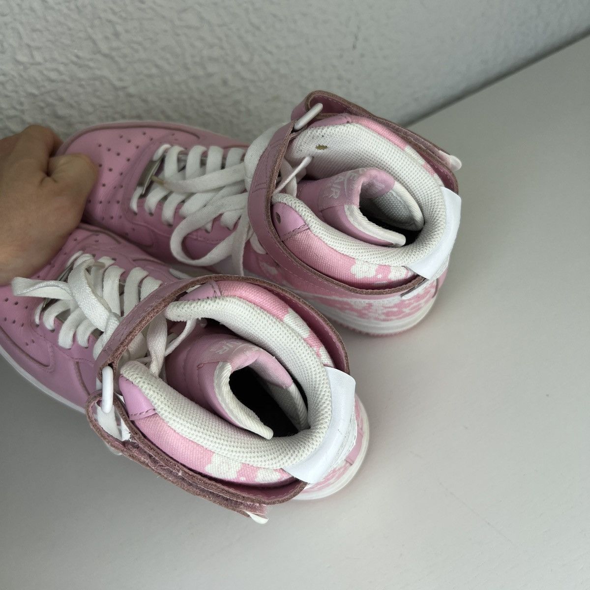 Nike × Vintage Nike Air Force 1 High Perfect Pink White Sneakers Shoes Y2K Size US 7.5 / IT 37.5 - 7 Thumbnail