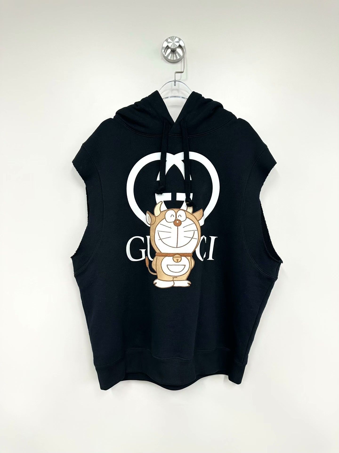 Gucci Gucci x Doraemon Black Sleeveless Hoodie Size XS / US 0-2 / IT 36-38 - 1 Thumbnail