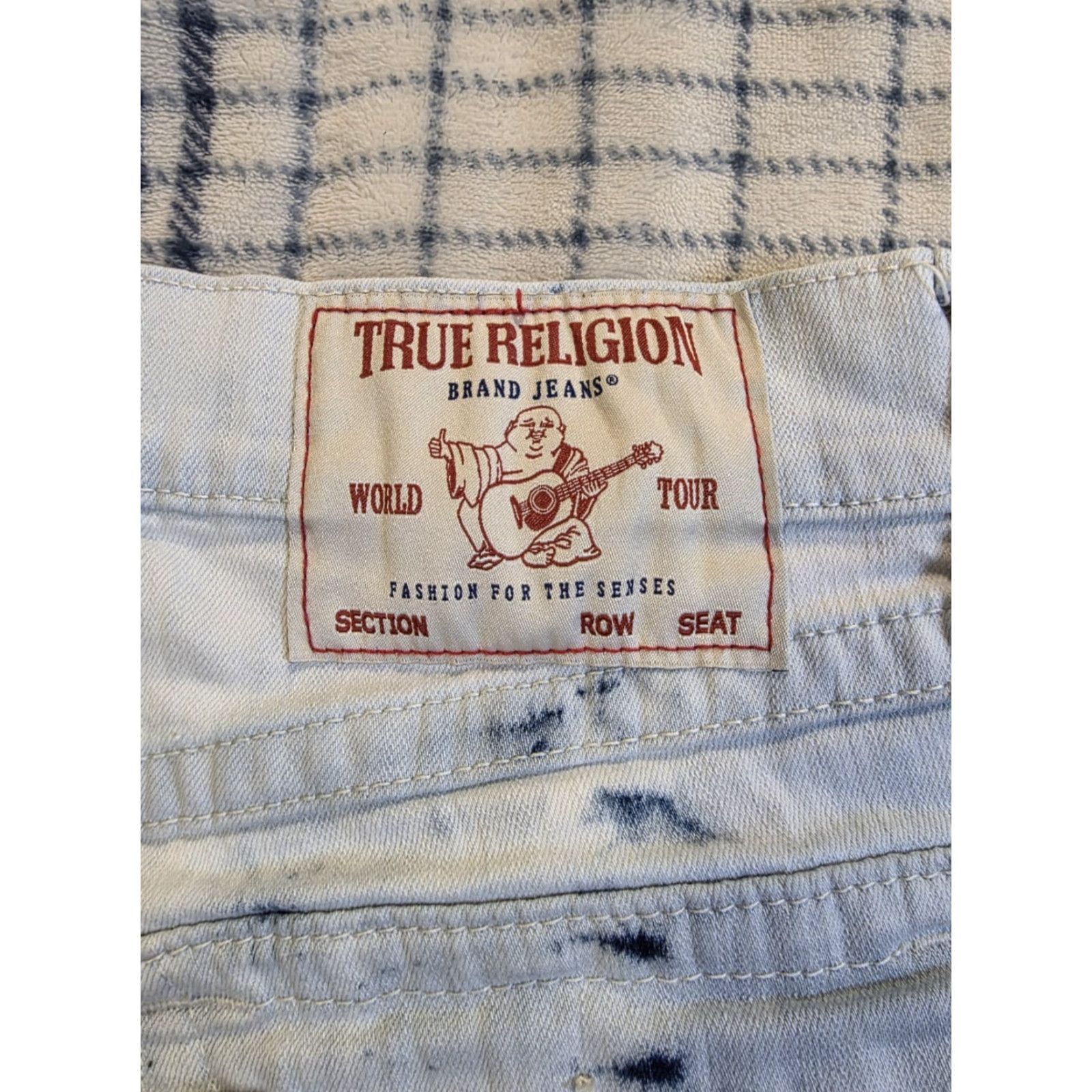 True Religion VINTAGE True Religion Ricky Relaxed Straight Shorts Acid Wash Tie Dye Flap Pocket Men 29 Size US 29 - 3 Thumbnail