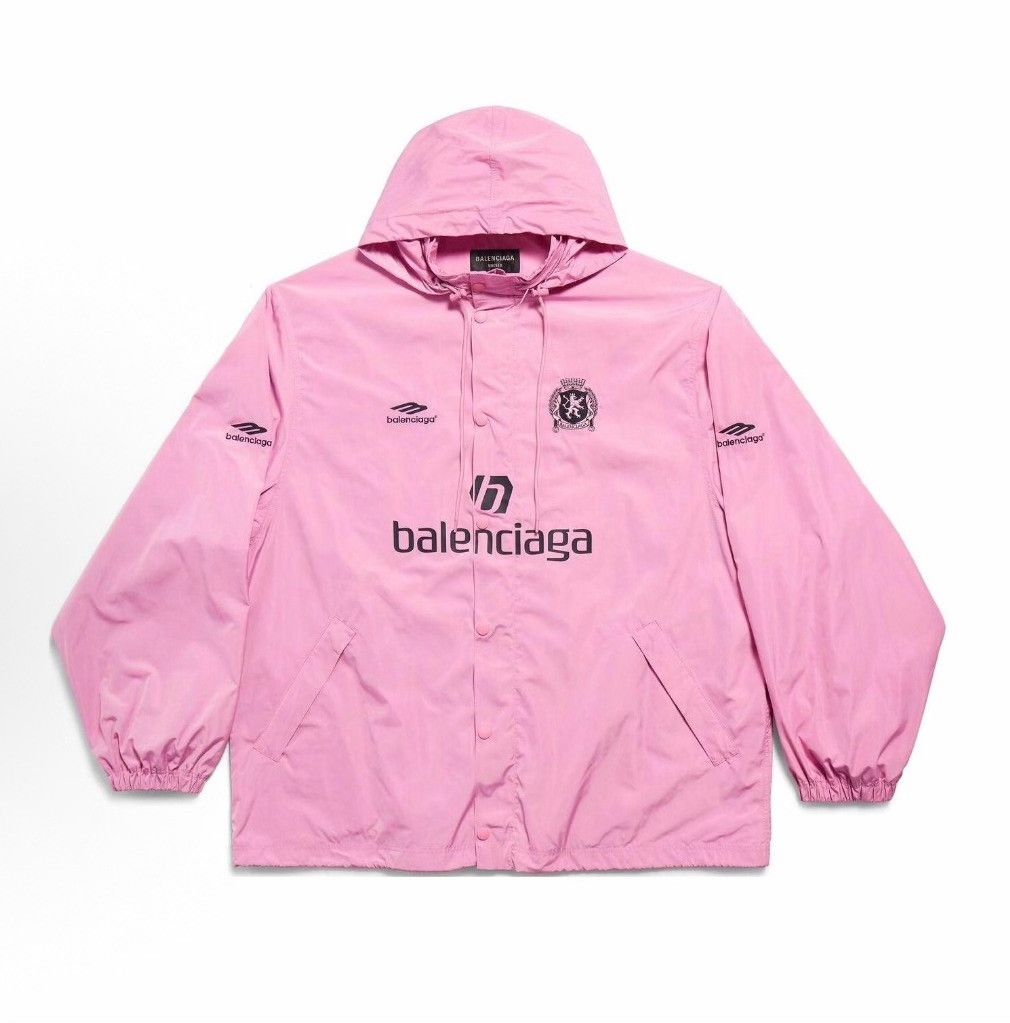 Balenciaga Balenciaga Manchester United Limited Pink Coach Jacket XS Size US XS / EU 42 / 0 - 1 Thumbnail