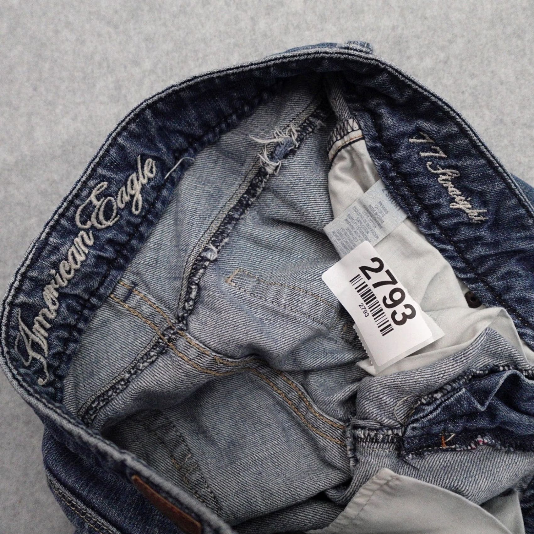 American Eagle Outfitters VINTAGE American Eagle 77 Straight Jeans Womens 2 Short Blue Medium Wash Denim Size 26" / US 2 / IT 38 - 4 Thumbnail