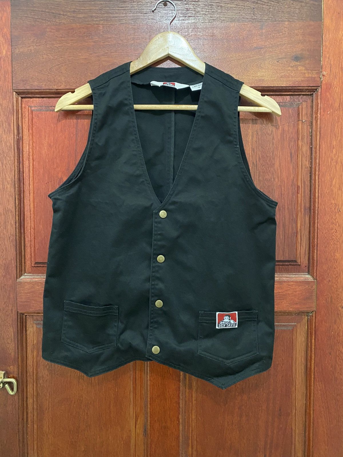 Ben Davis × Vintage Vintage Ben Davis Black Vest Jacket Size US M / EU 48-50 / 2 - 1 Thumbnail