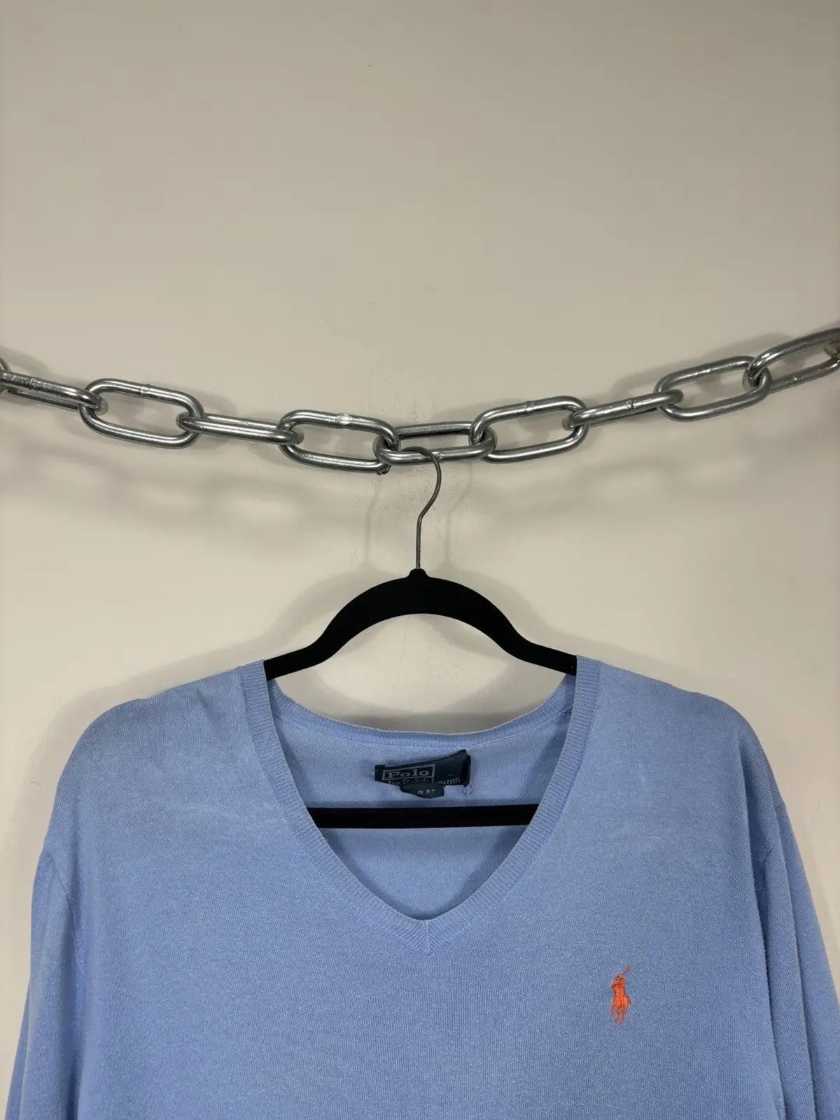 Polo Ralph Lauren × Ralph Lauren × Vintage Vintage Polo Ralph Lauren Pima Cotton Luxury V-Neck Sweater Size US M / EU 48-50 / 2 - 4 Thumbnail