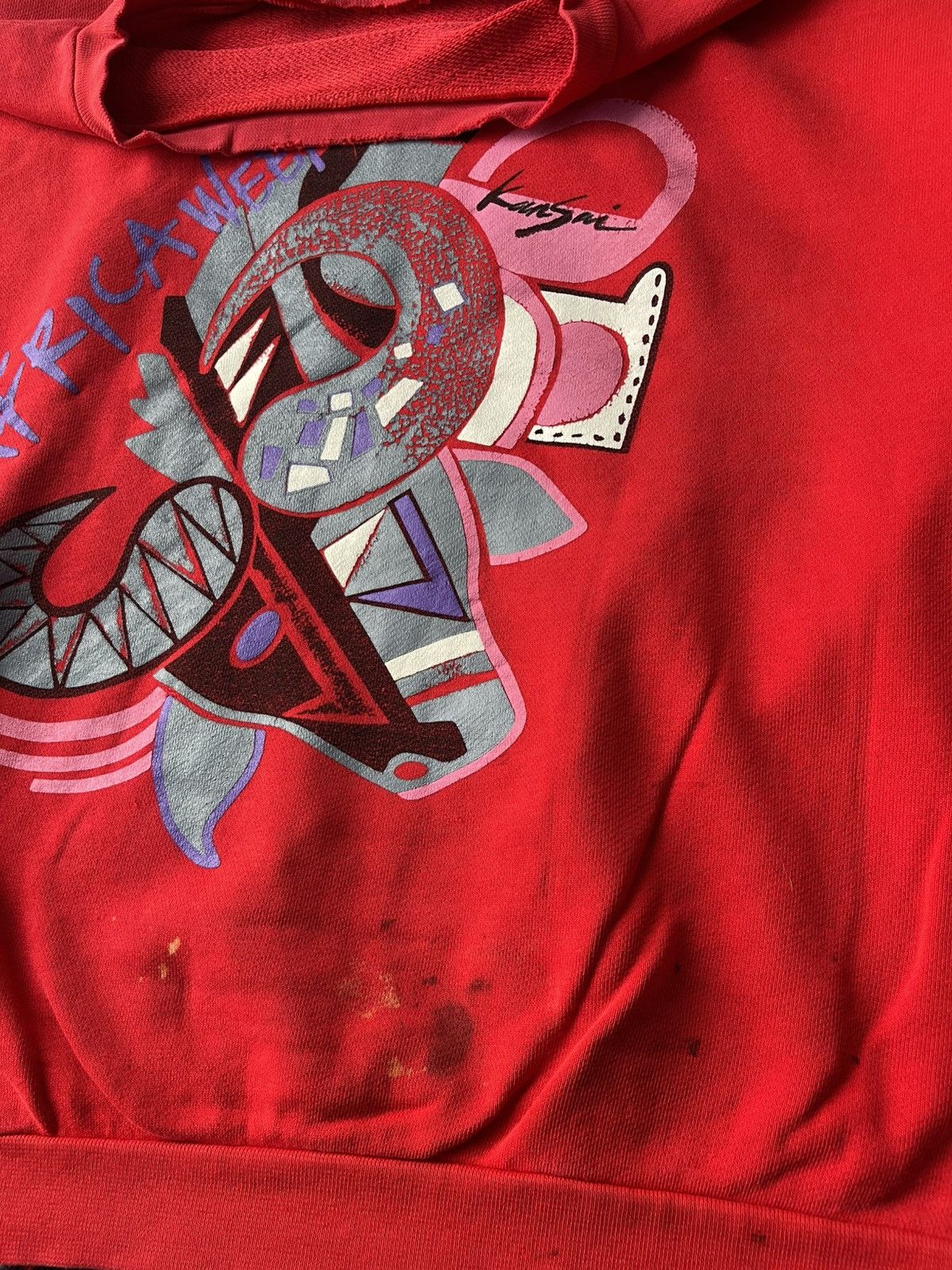 Kansai Yamamoto Vintage Kansai Yamamoto Africa Week Sweatshirt Size US M / EU 48-50 / 2 - 8 Thumbnail