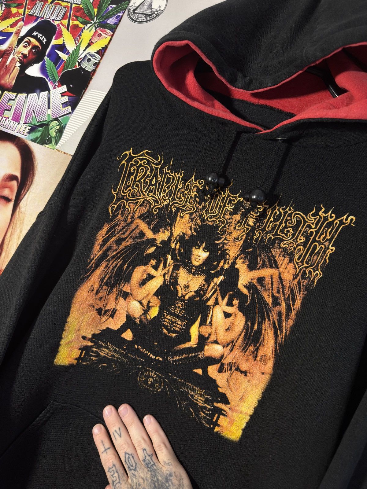 Band Tees Vintage Cradle Of Filth Hoodie Size US XL / EU 56 / 4 - 2 Thumbnail