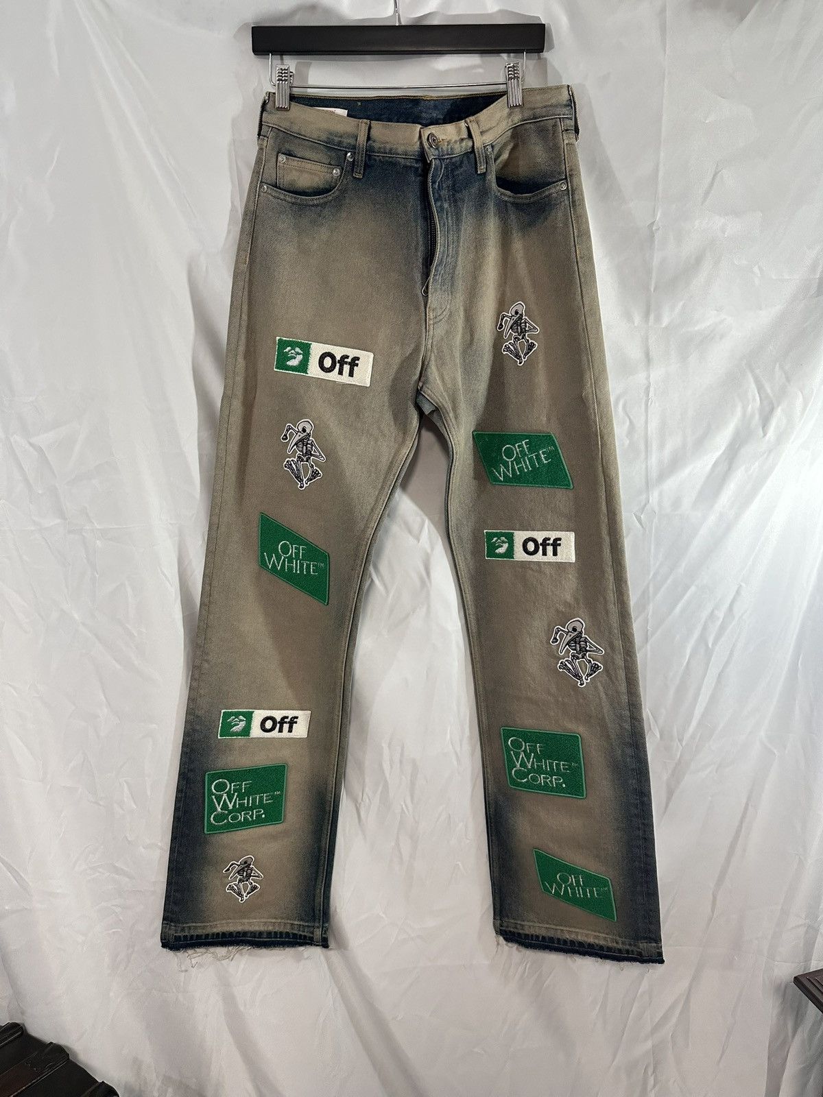 Off-White Off White Patches Denim Size US 32 / EU 48 - 1 Thumbnail
