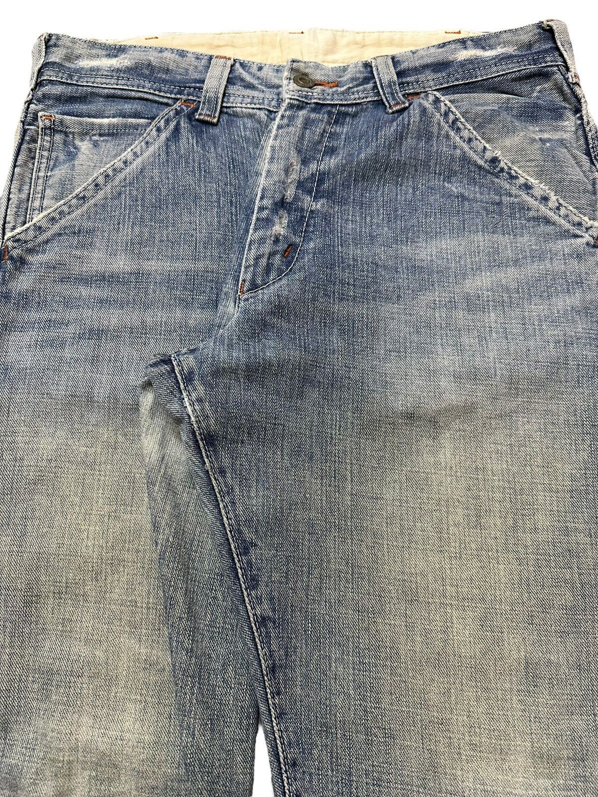 Japanese Brand Vintage Japanese Brand Mud Faded Wash Carpenter Baggy Jeans Size US 31 - 4 Thumbnail
